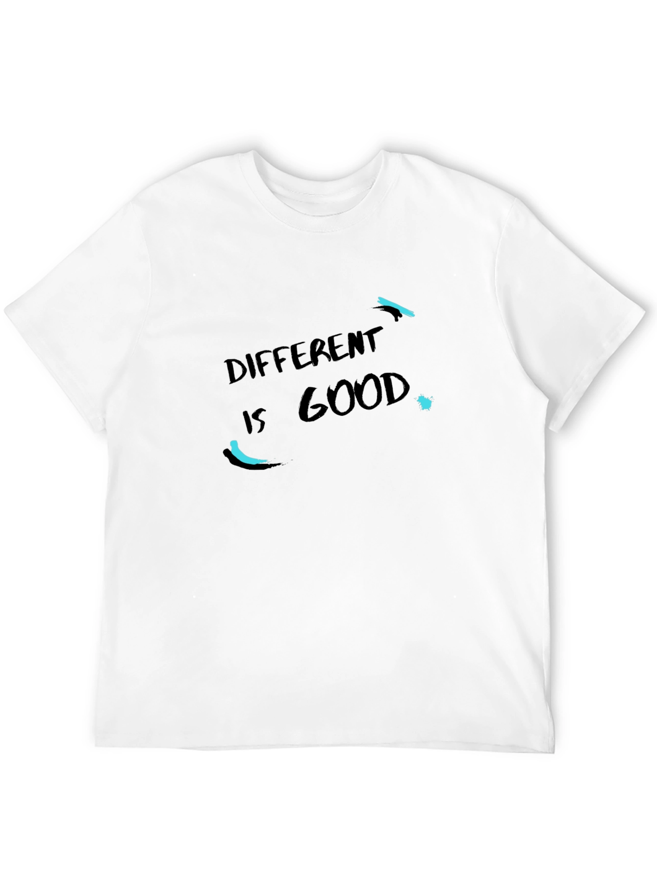 Black Different Is Good Black T-Shirt view 12