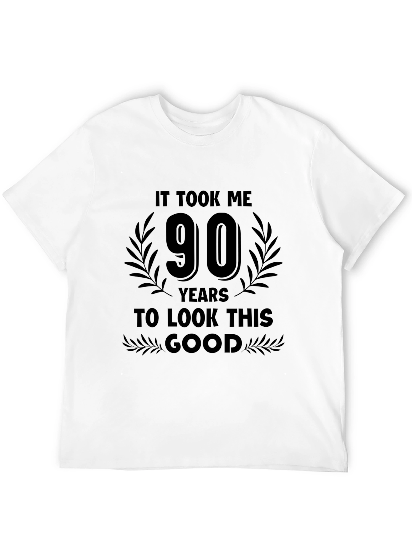 Black 90 Years To Look This Good Birthday T-Shirt view 12