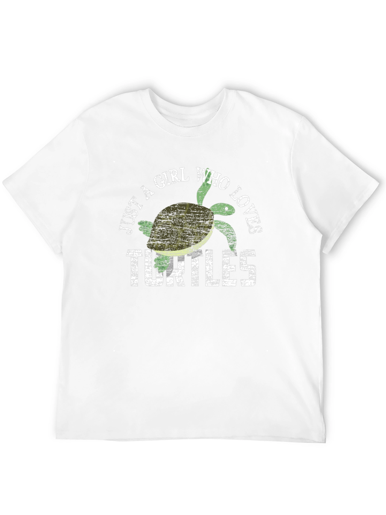 Black Just A Girl Who Loves Turtles T-Shirt view 12