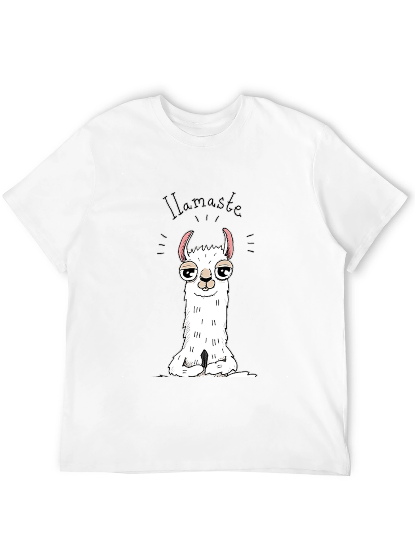 Black Llamaste T-Shirt - Funny Llama Pun Tee view 12