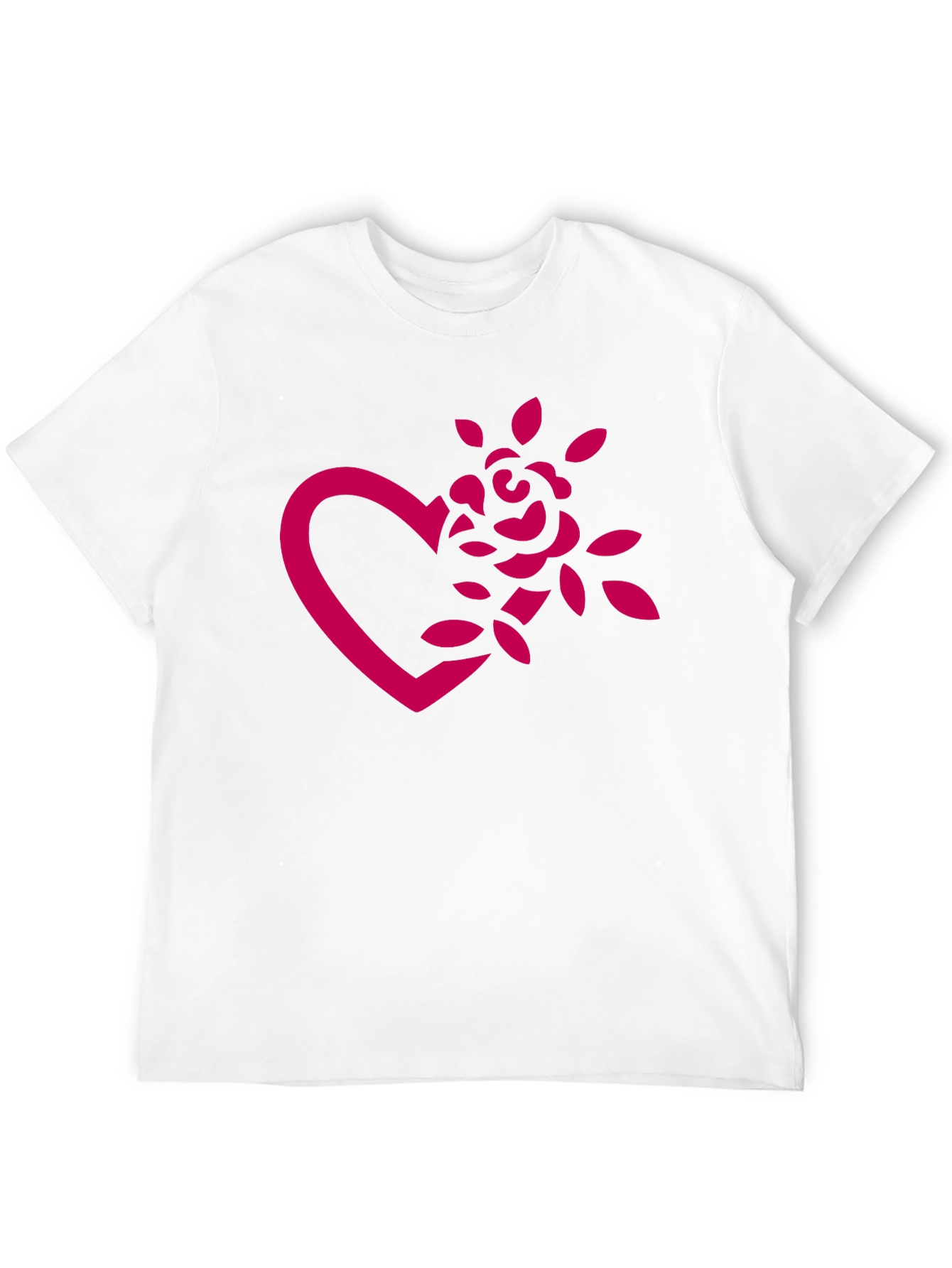 Black Heart Rose Graphic Tee - Black view 12