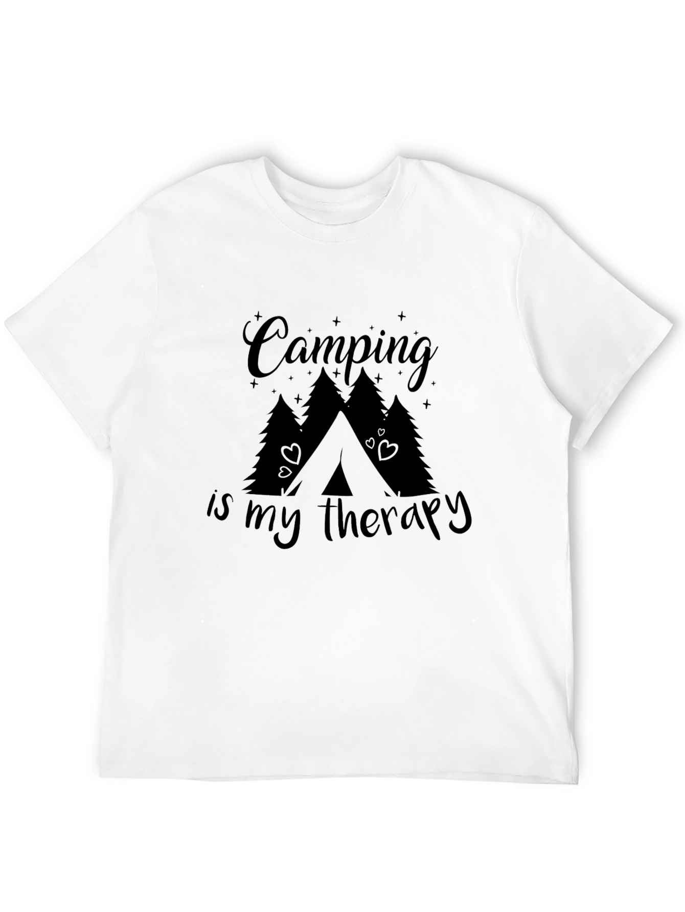 Camping is My Therapy Graphic T-Shirt - 12