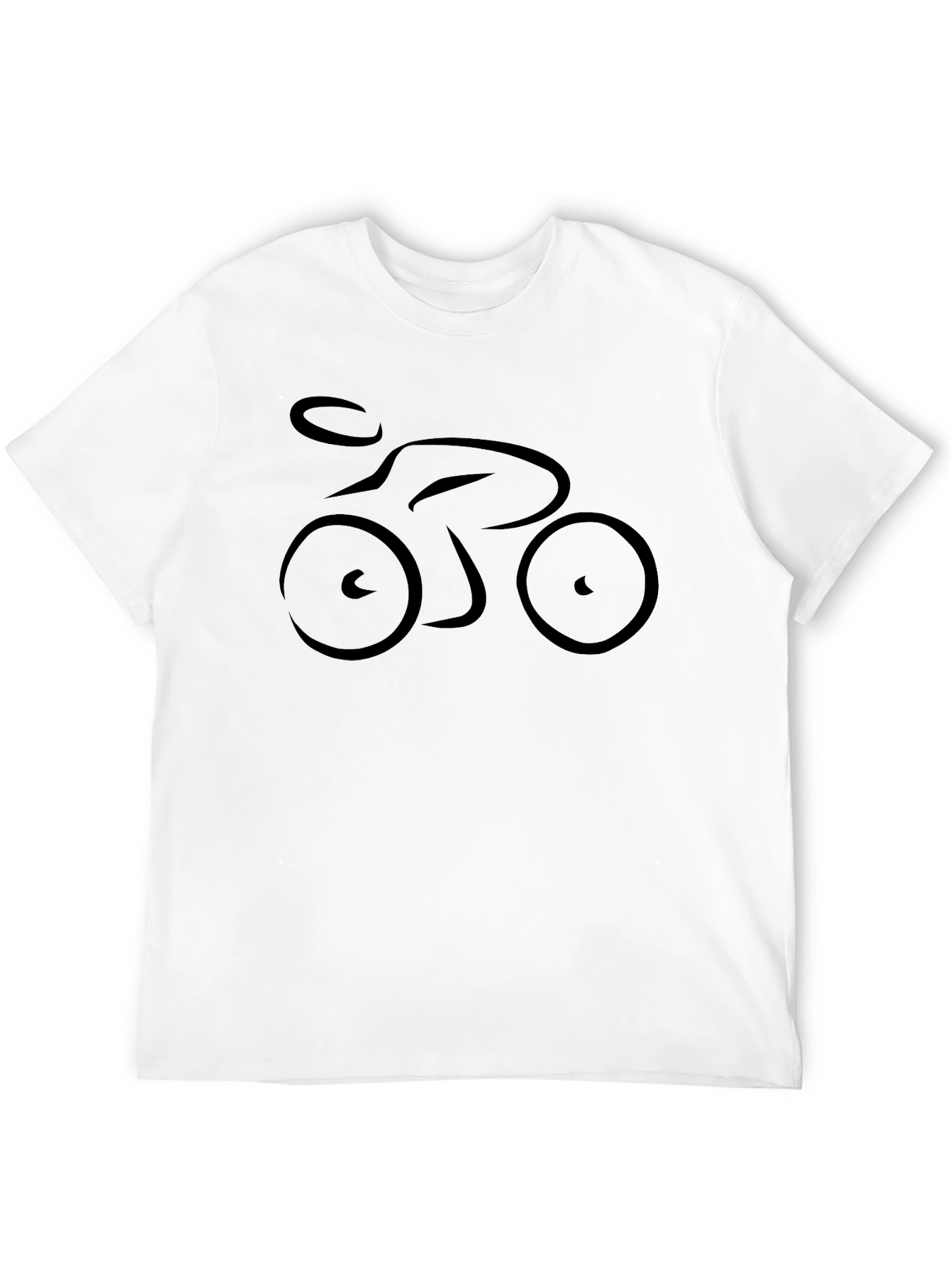 Biker T-Shirt - Minimalist Cycling Design - 12