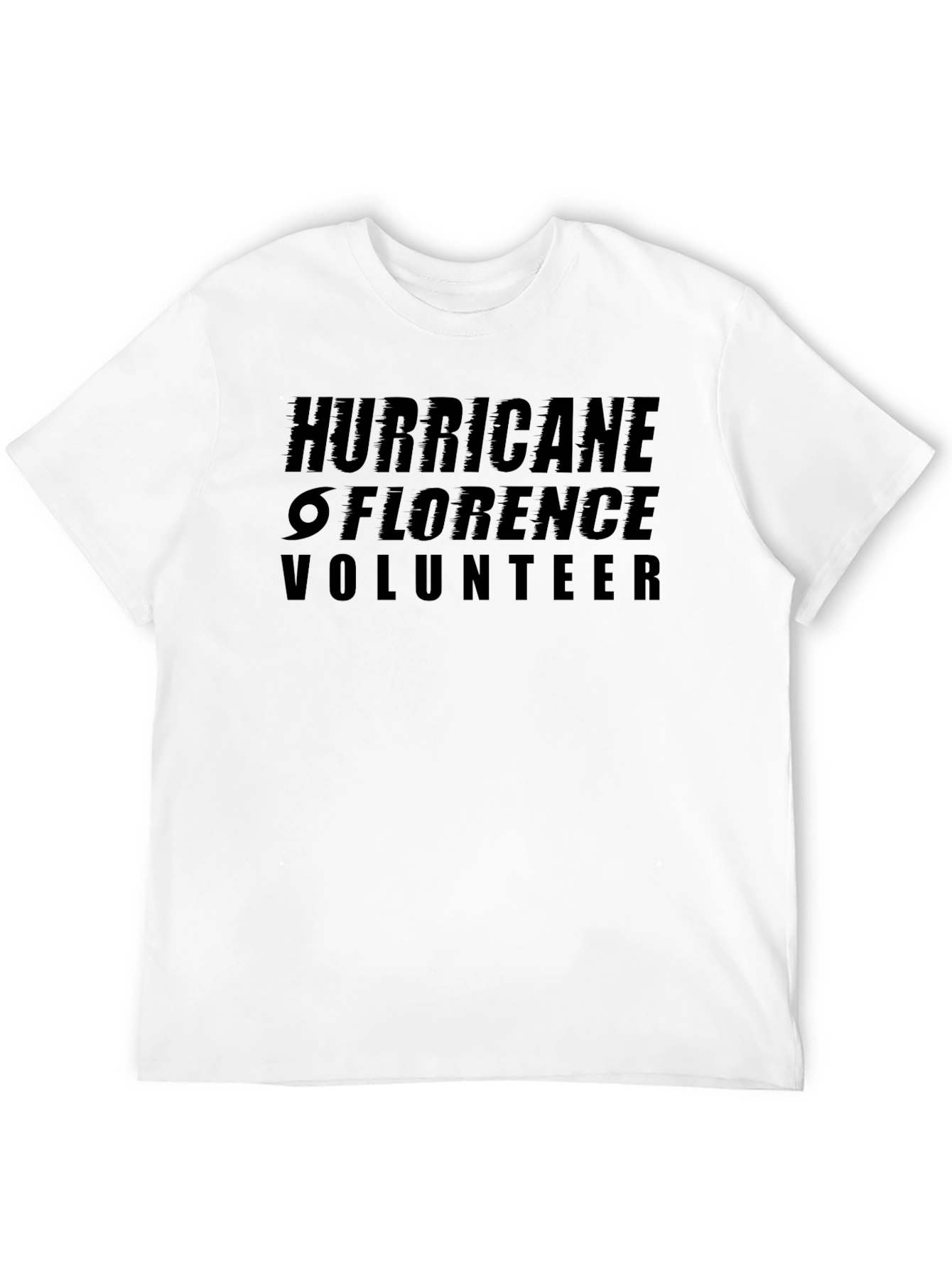 Hurricane Florence Volunteer Black T-Shirt - 12