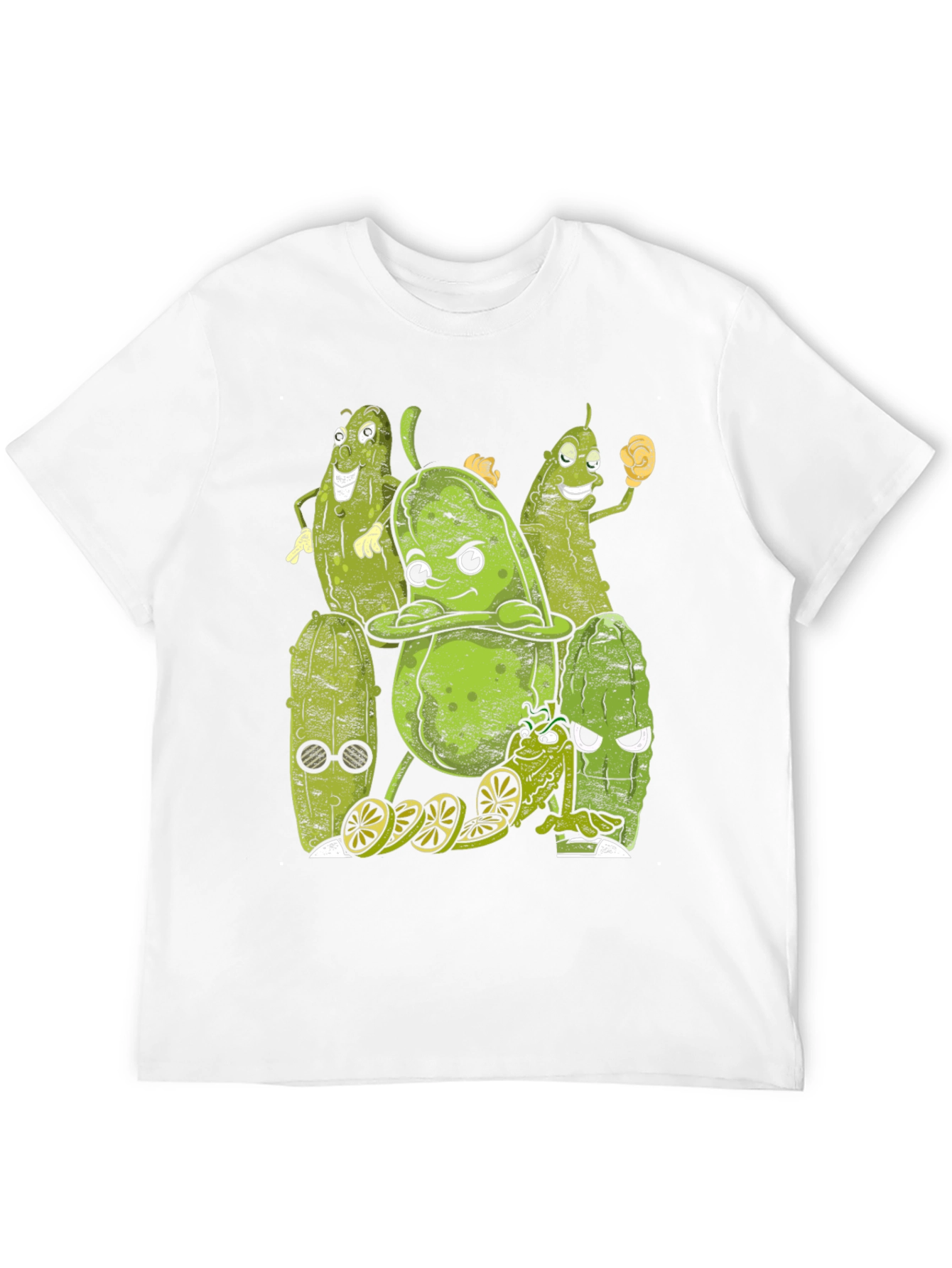 Black Pickle Squad Graphic T-Shirt - Black Cotton Tee view 12