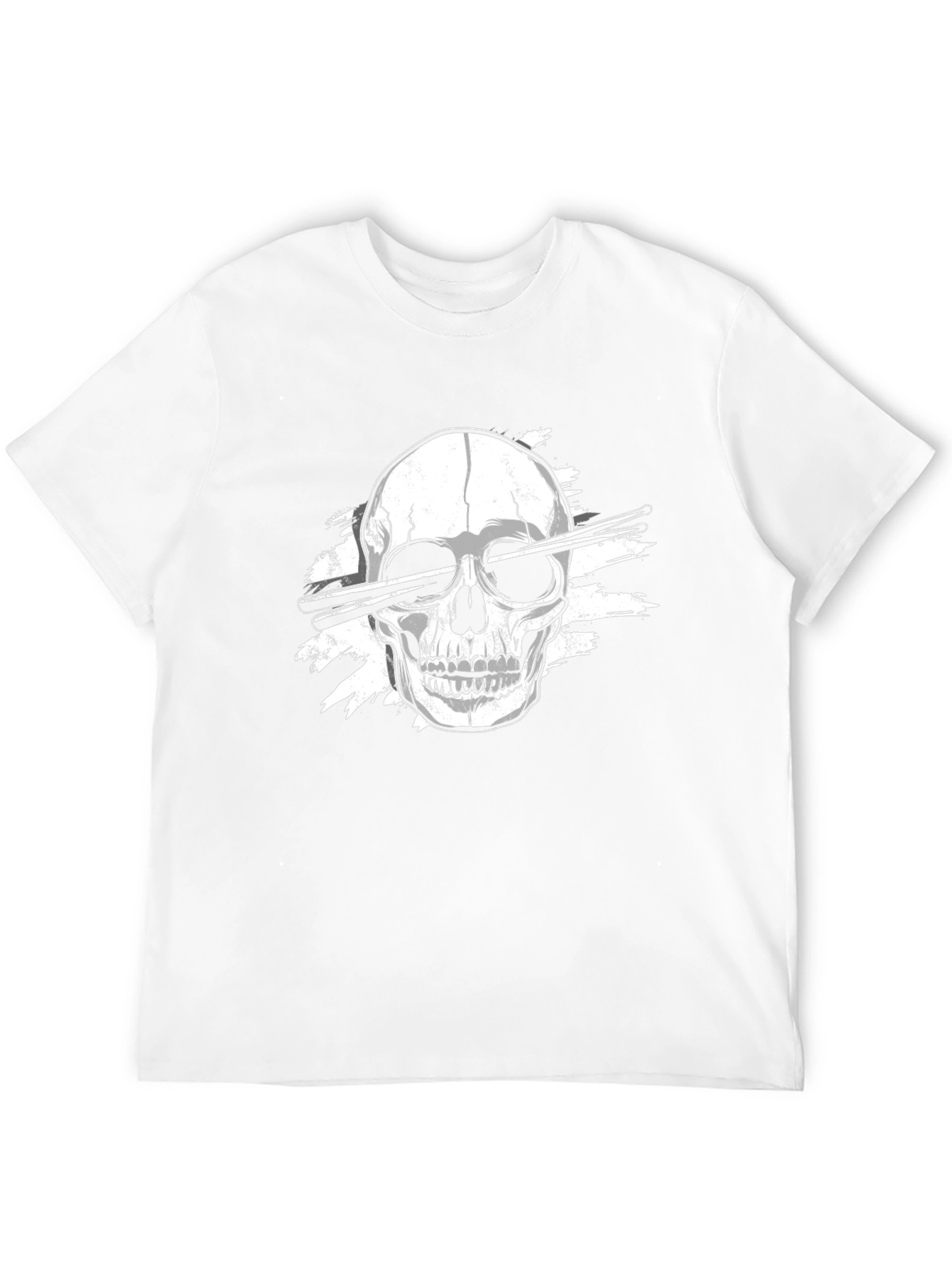 Black Skull Drummer T-Shirt - Rock On! view 12