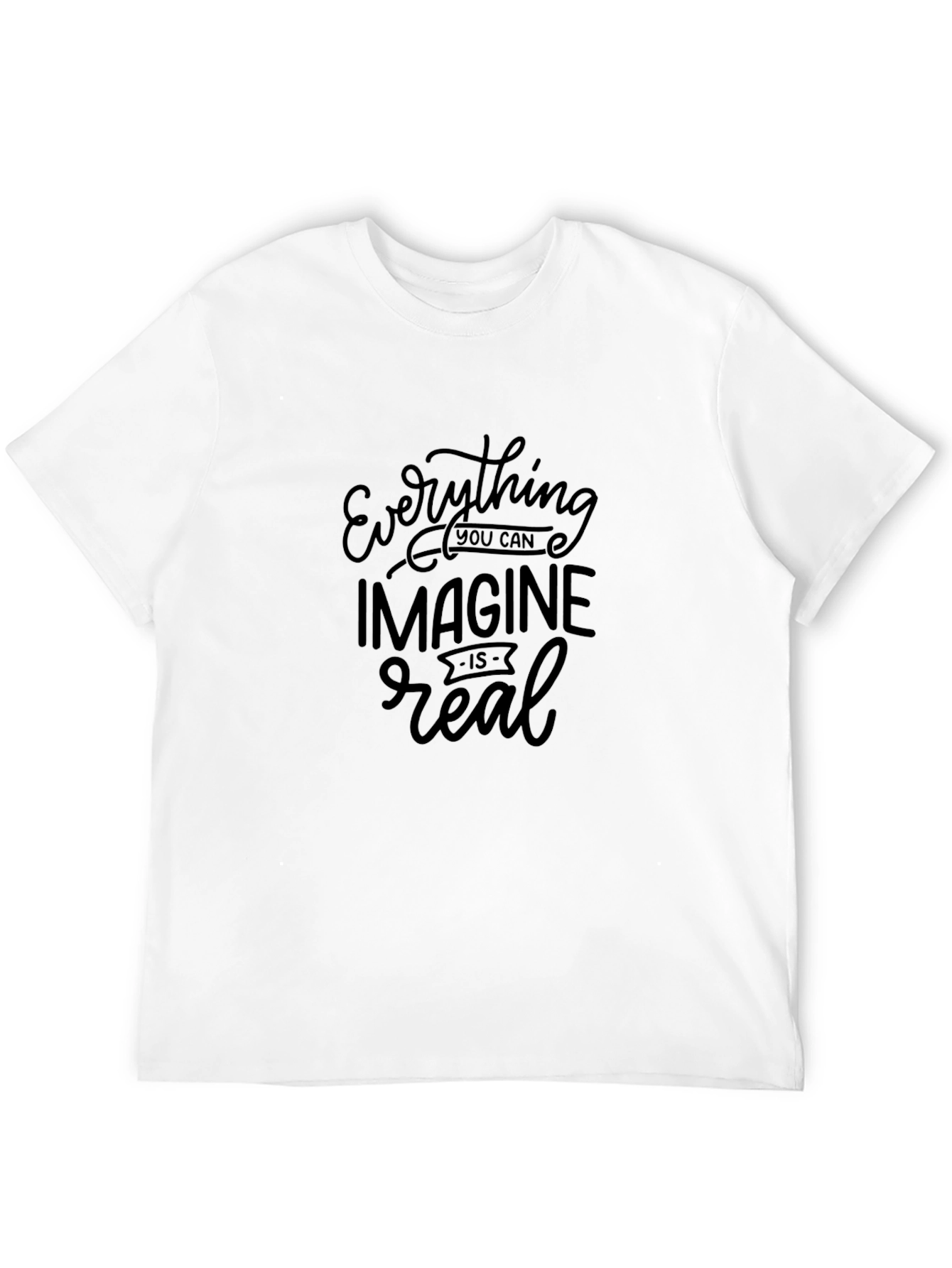 Imagine Real Black Graphic Tee - 12