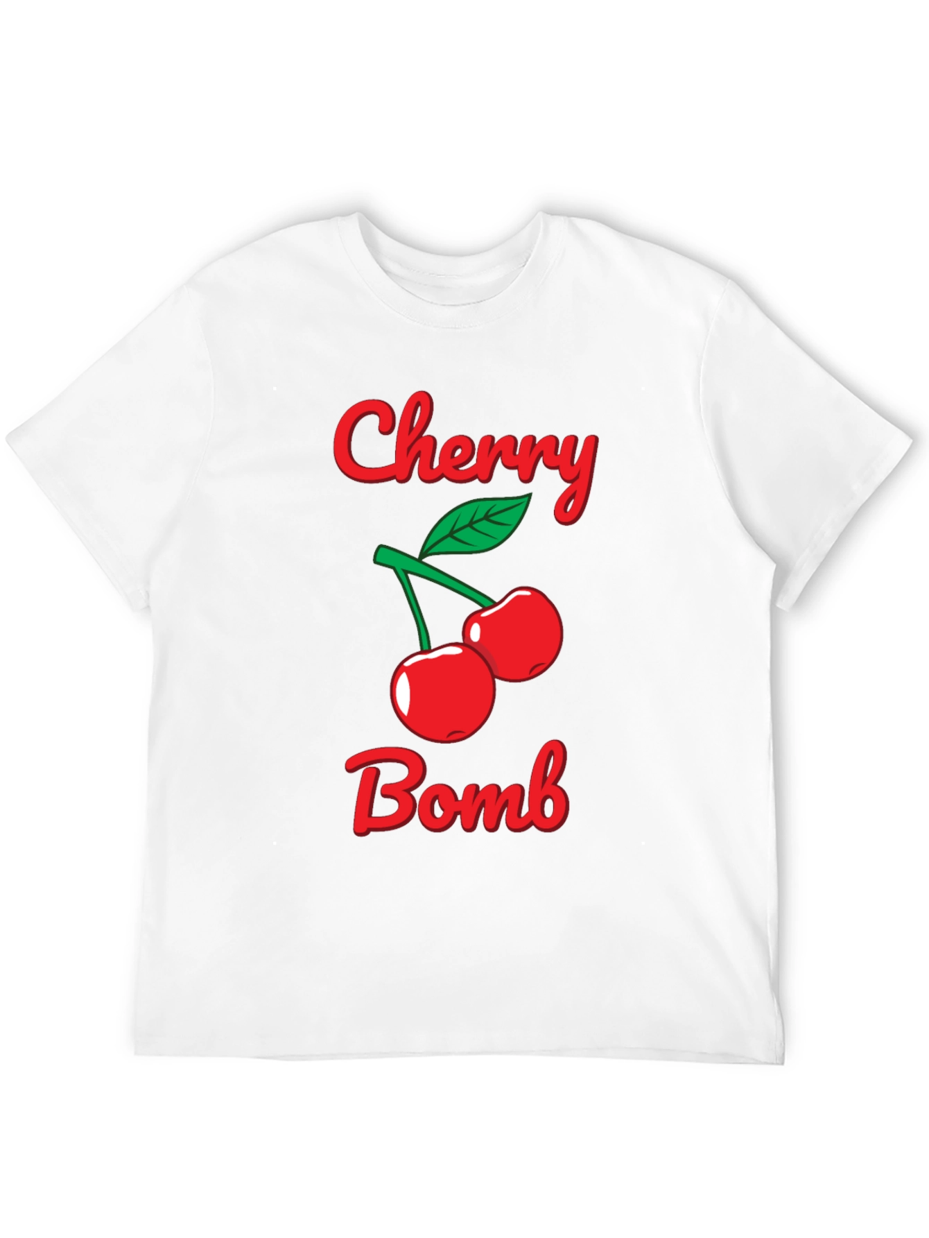 Black Cherry Bomb Graphic Tee - Black Cotton T-Shirt view 12