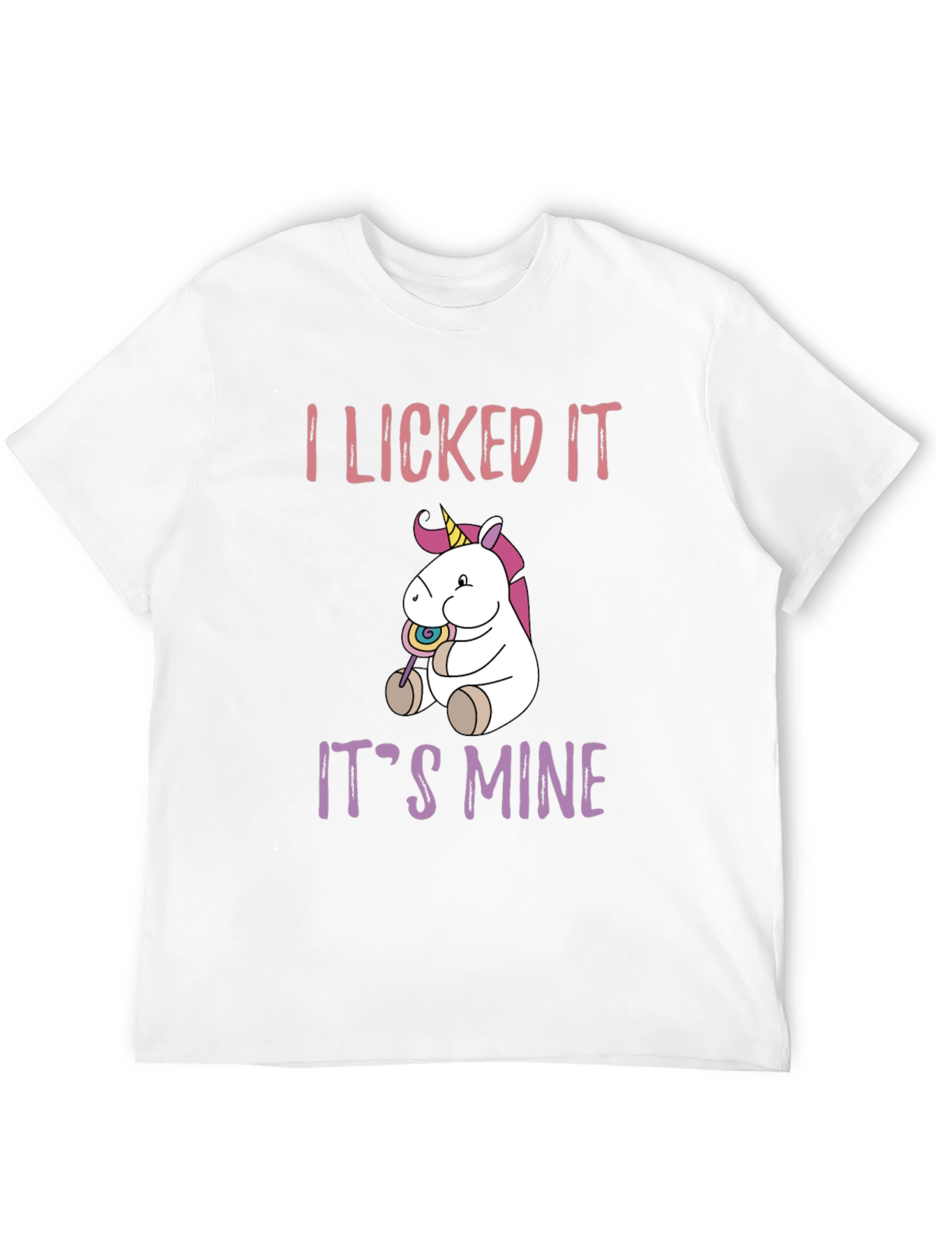 Black Unicorn Lollipop Graphic Tee - I Licked It, It's Mine view 12
