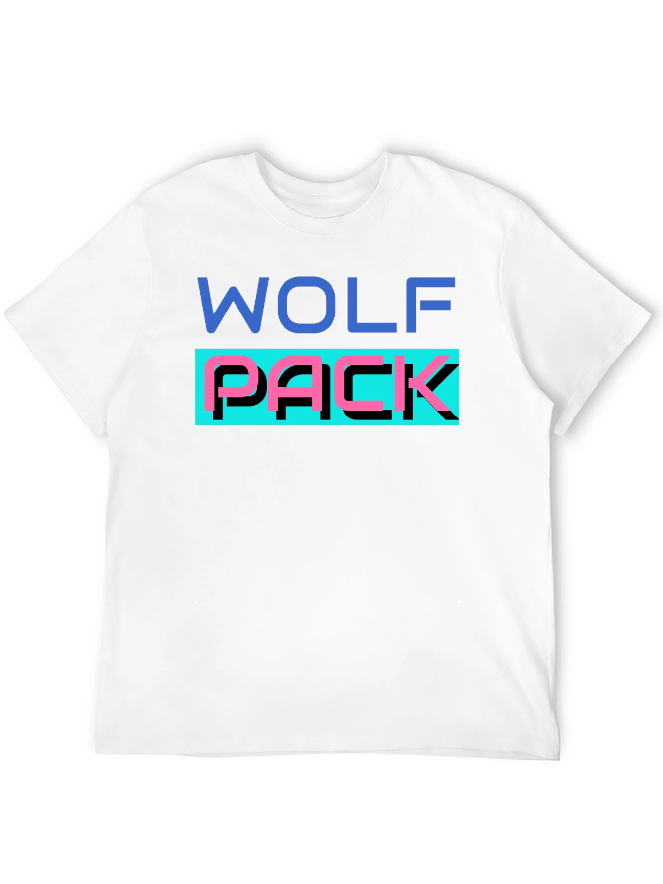 Black Wolf Pack Graphic T-Shirt - Black Crew Neck Tee view 12