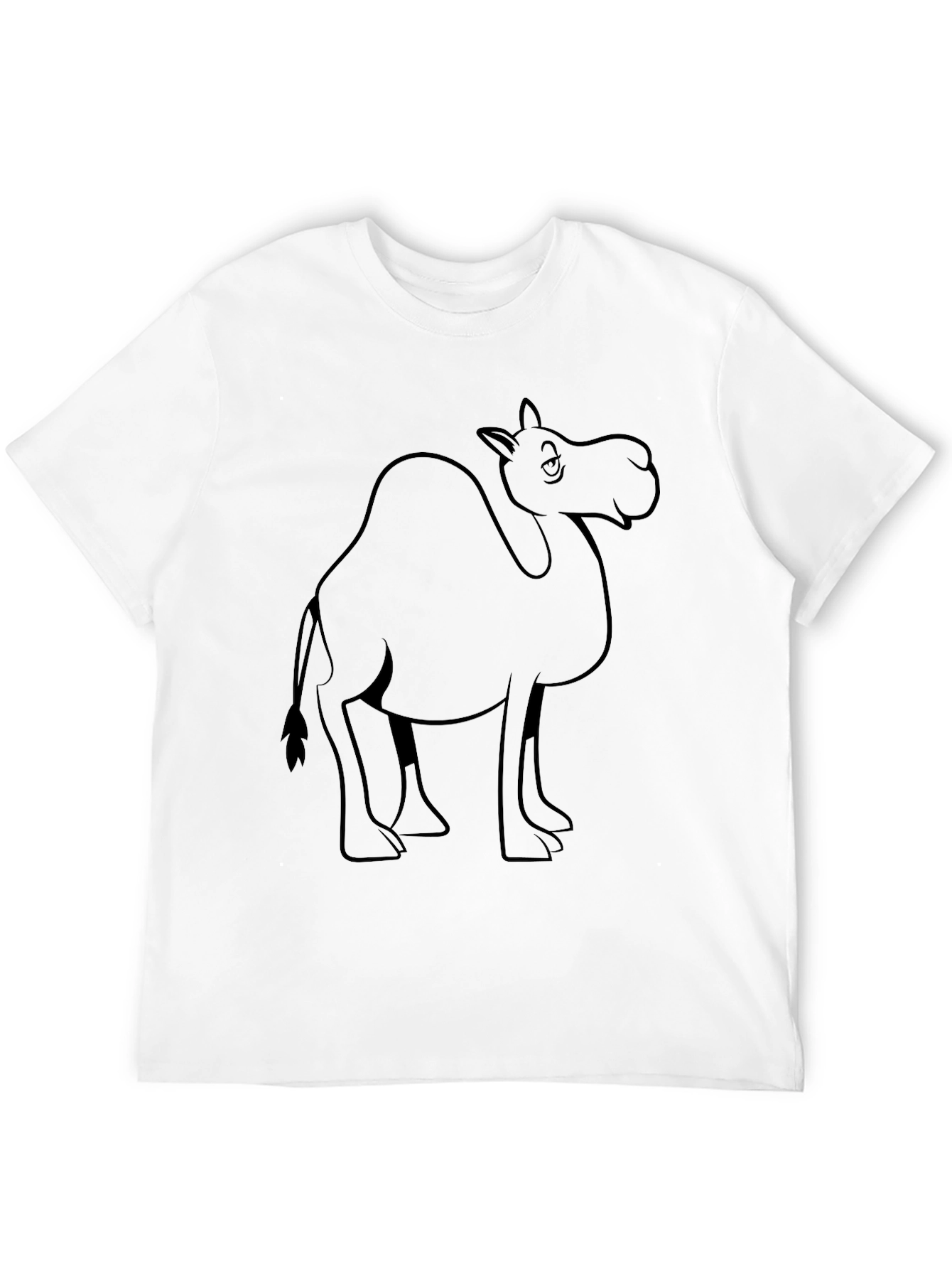 Black Camel Graphic Tee - Unisex Black T-Shirt view 12