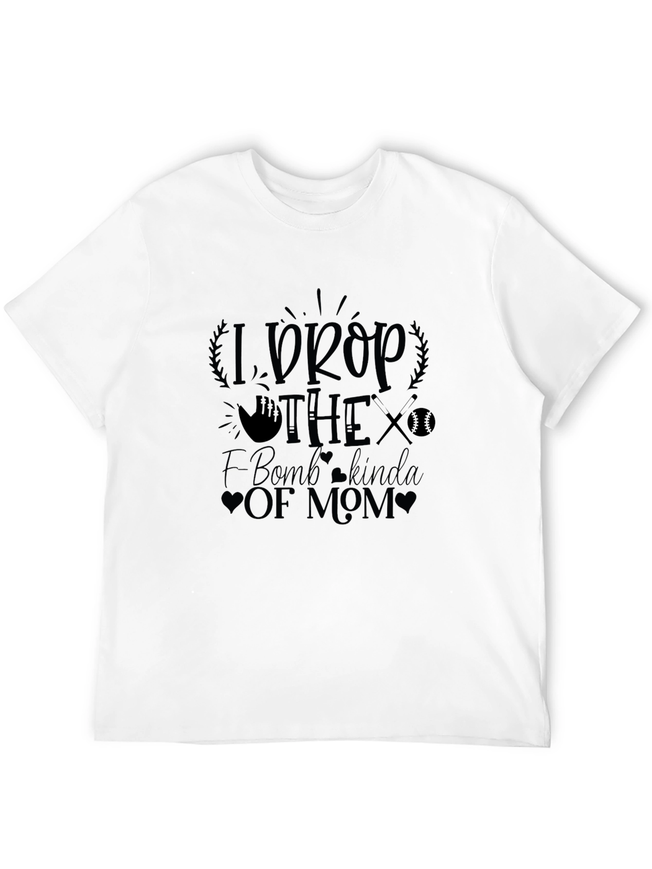 Black I Drop The F Bomb Kinda of Mom Black T-Shirt view 12