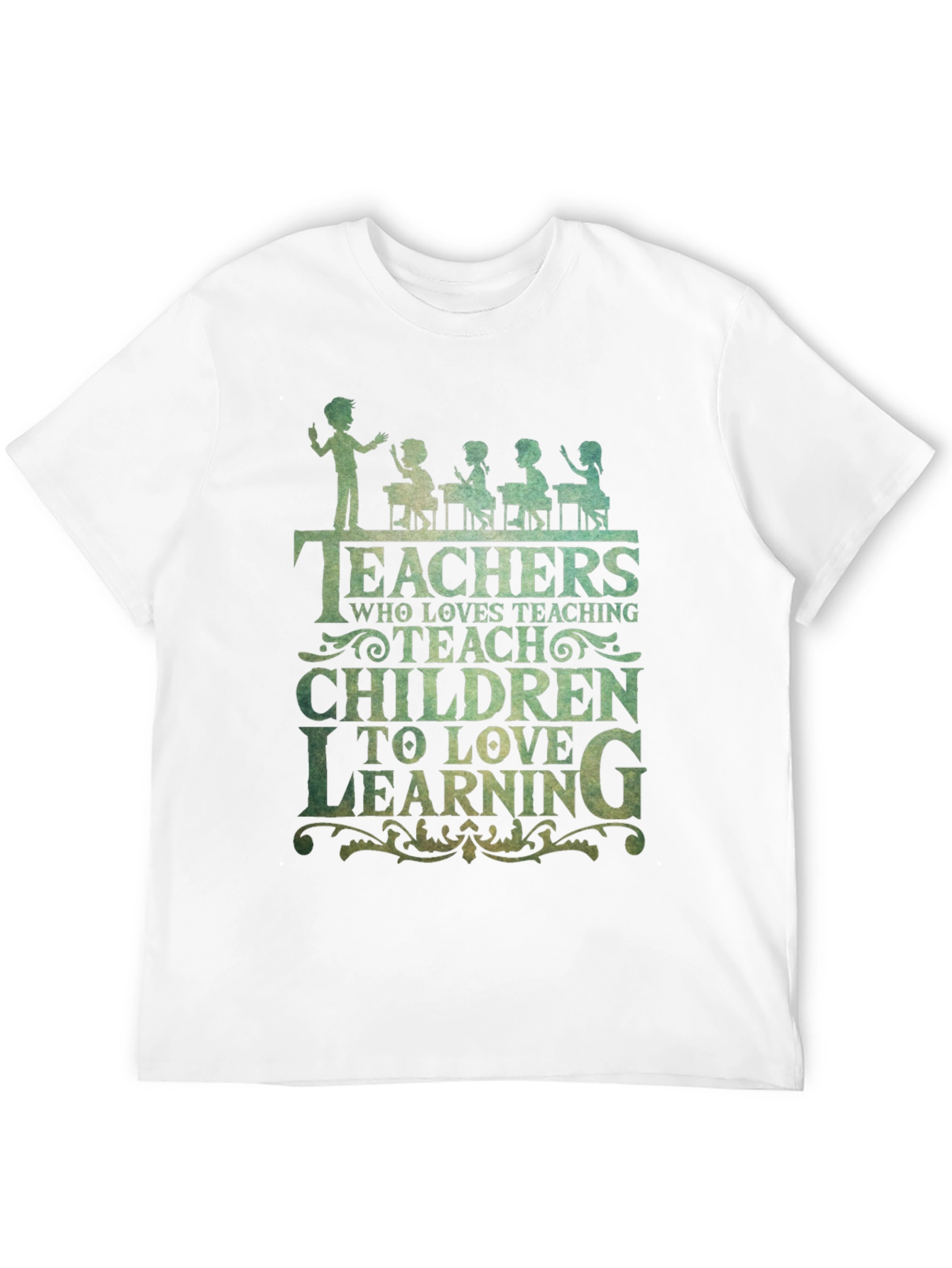 Black Teacher Love Teaching Graphic Tee - Black view 12