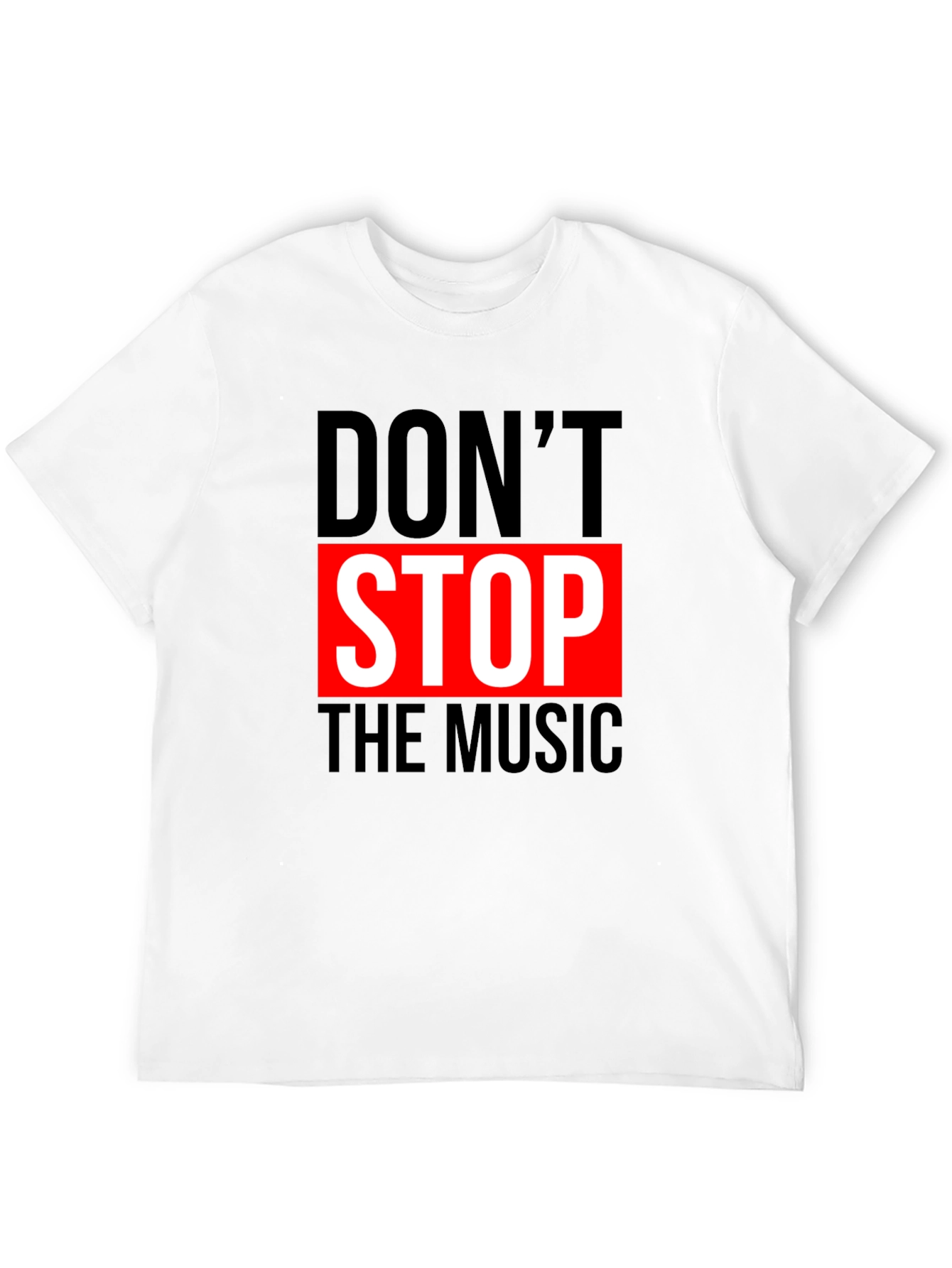 Black Don't Stop the Music Graphic T-Shirt view 12