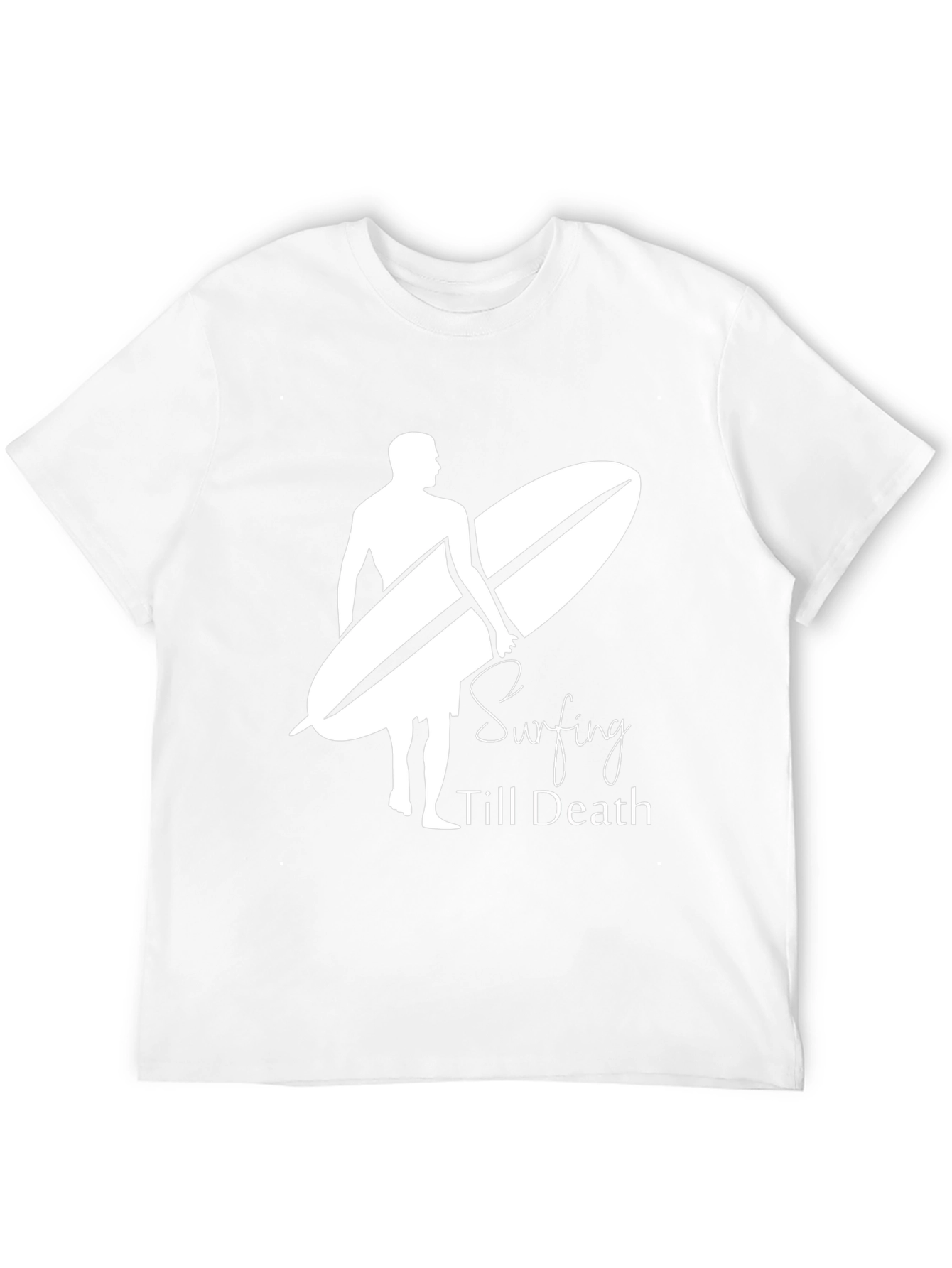 Black Surfing Till Death Graphic Tee view 12