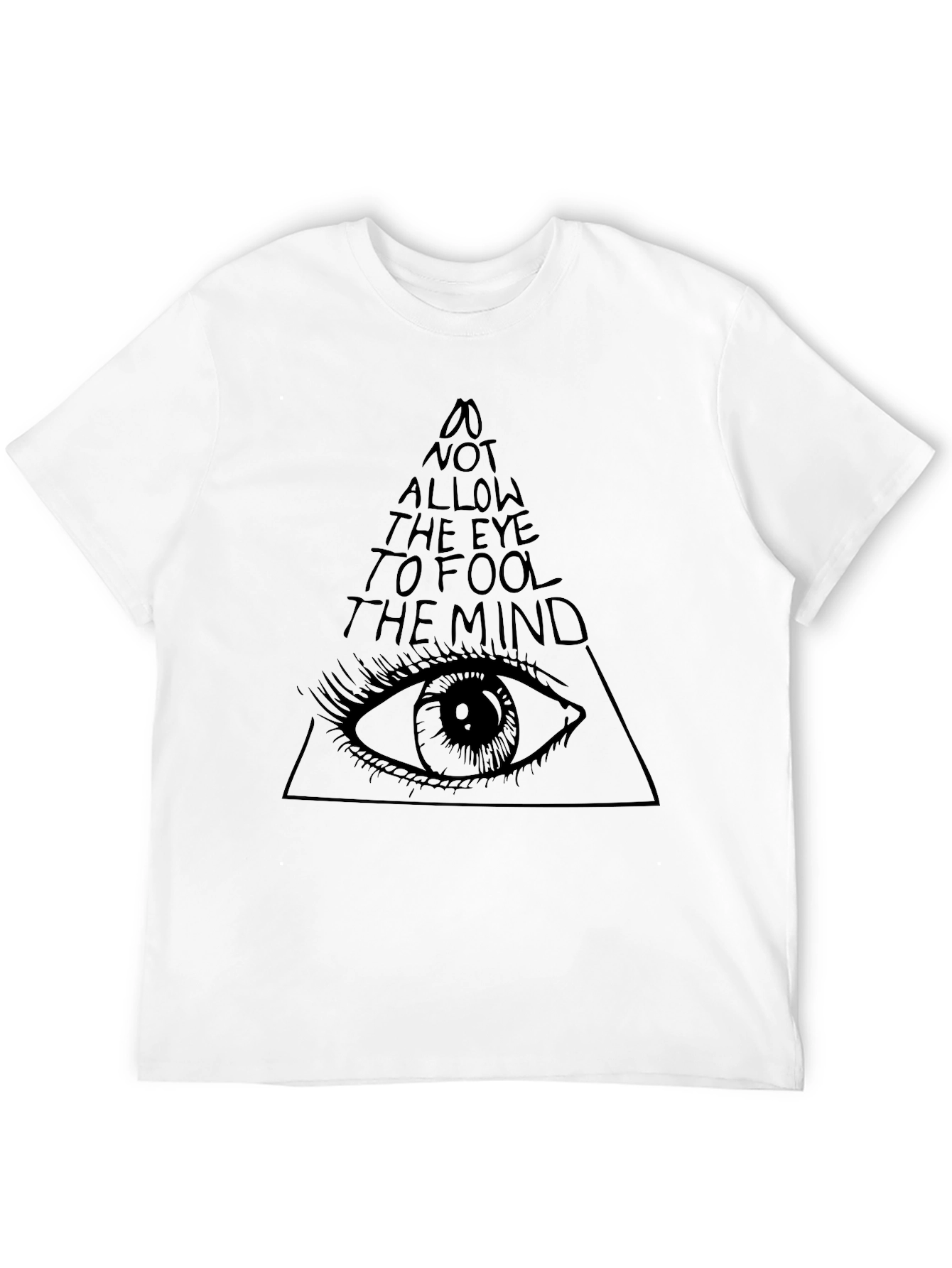 Black Illuminati Eye Black T-Shirt - Mens view 12