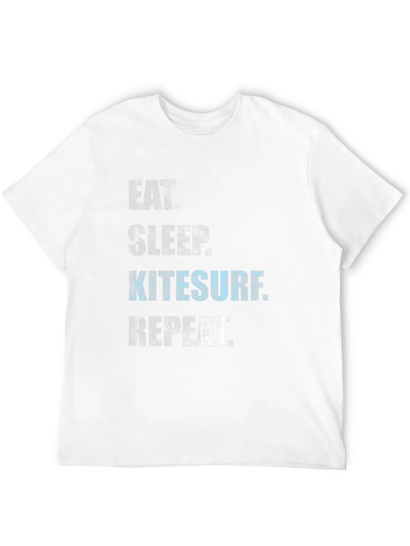 Black Eat Sleep Kitesurf Repeat T-Shirt view 12