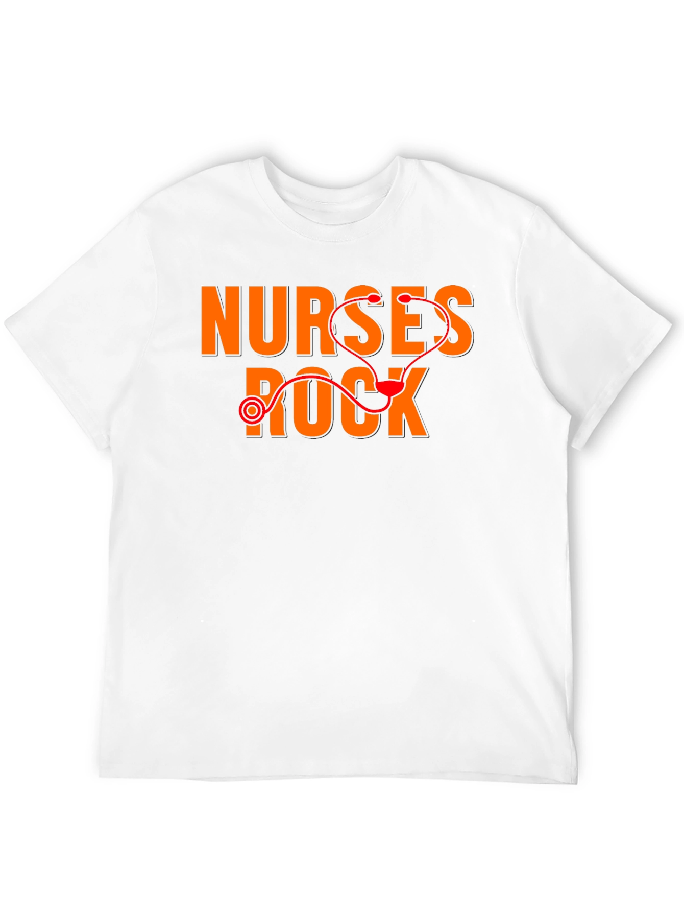 Black Nurses Rock T-Shirt - Medical Stethoscope Graphic Tee view 12