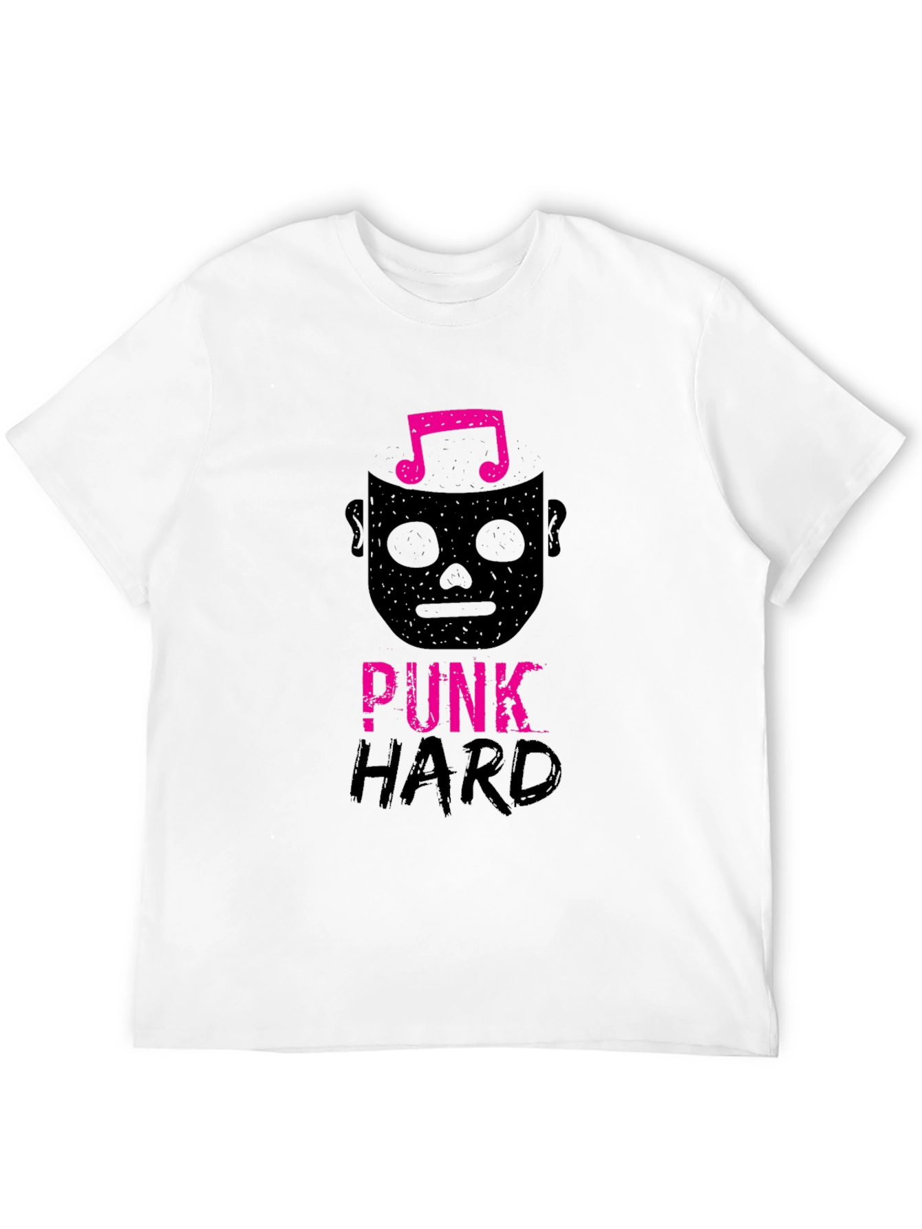 Black Punk Hard Graphic Tee - Black view 12