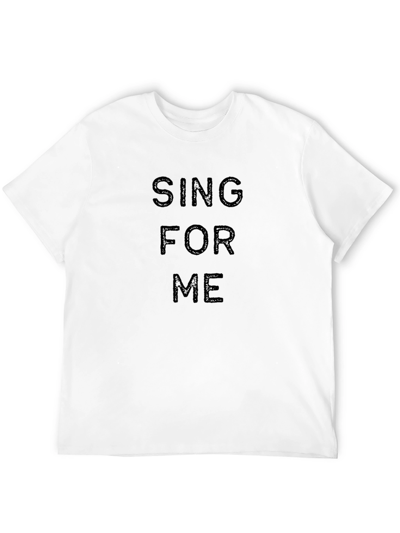Black Sing For Me Graphic Black T-Shirt view 12