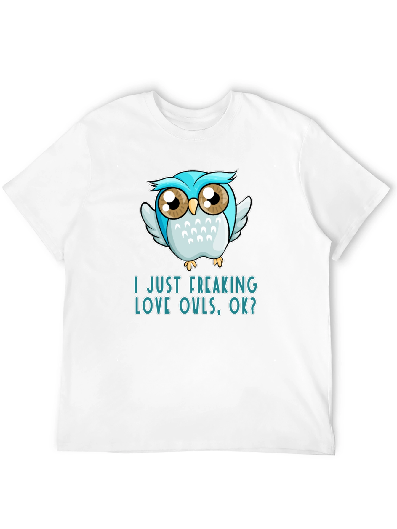 Black I Just Freaking Love Owls T-Shirt view 12