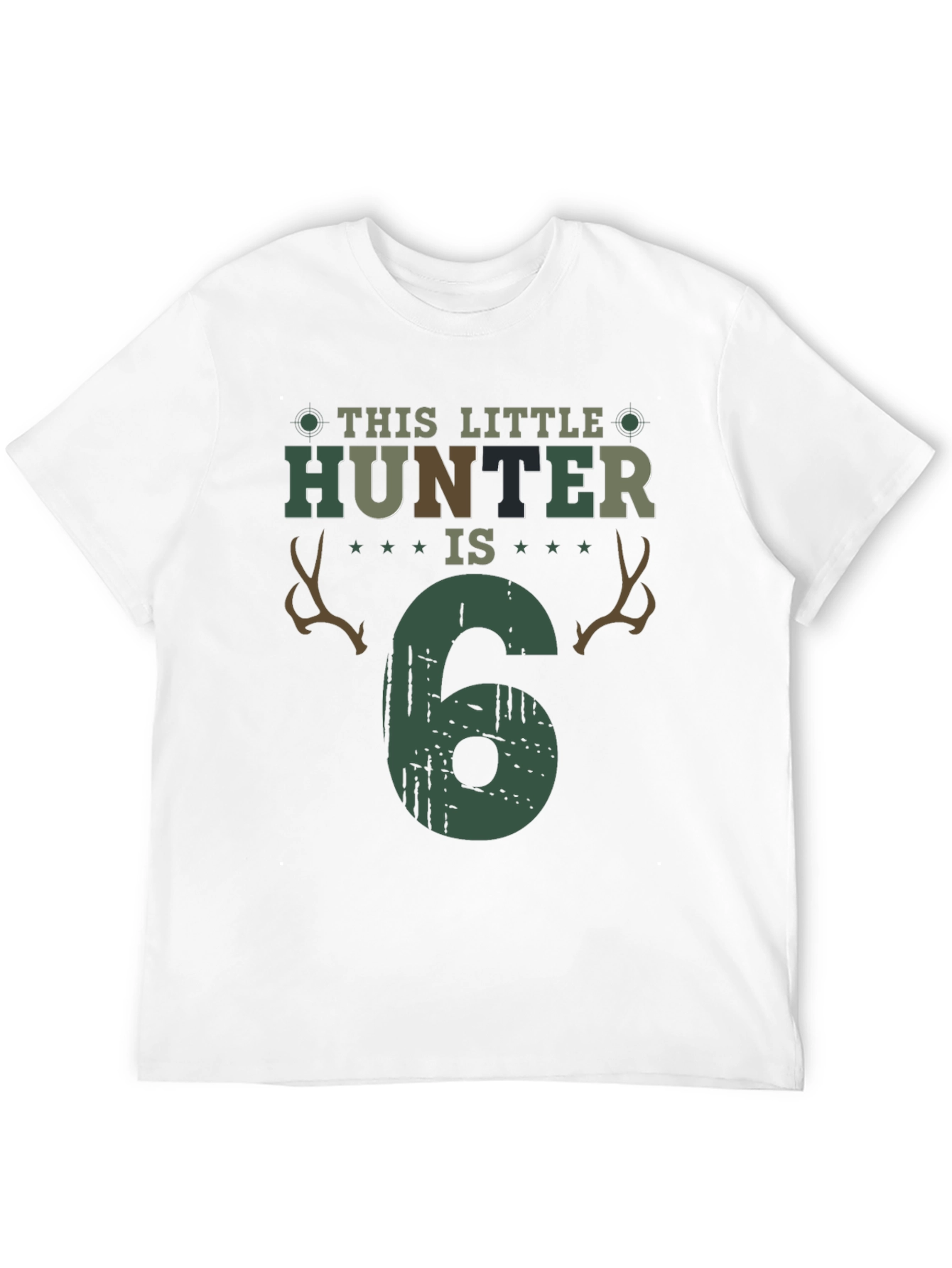Little Hunter 6th Birthday T-Shirt - 12