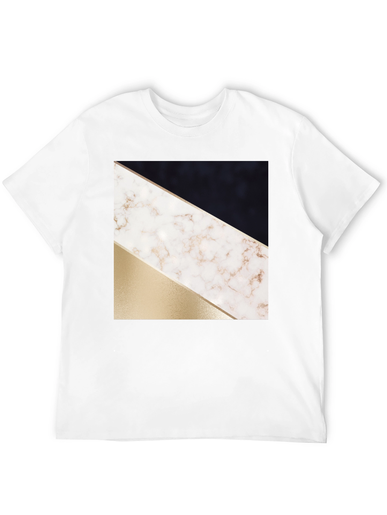 Black Abstract Geometric T-Shirt view 12
