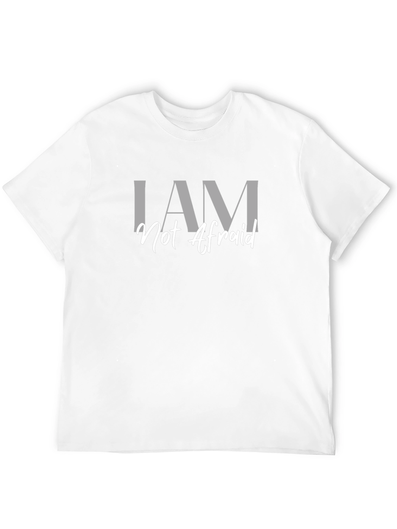 Black I AM Not Afraid Graphic T-Shirt view 12
