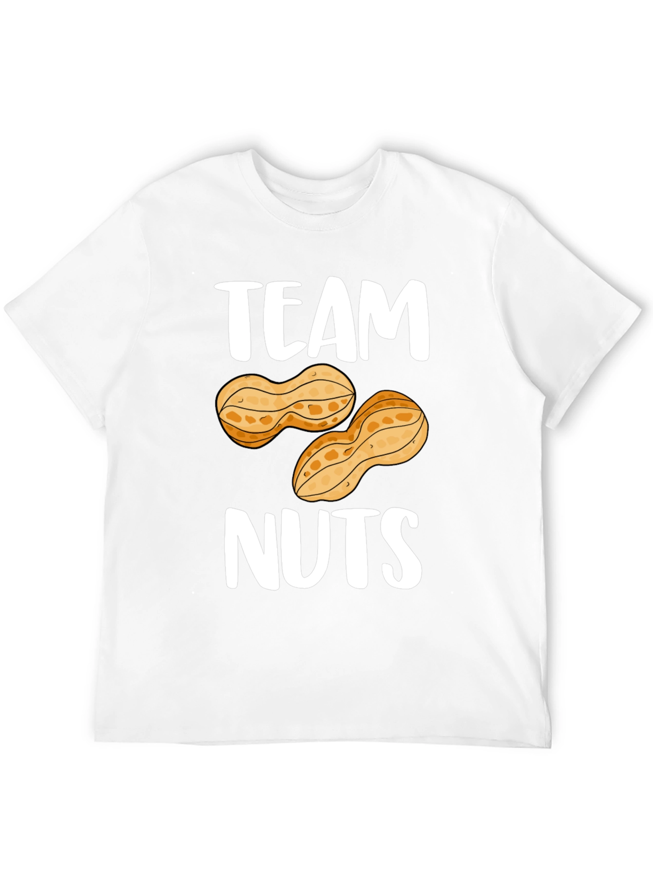 Black Team Nuts Graphic T-Shirt - Funny Peanut Tee view 12