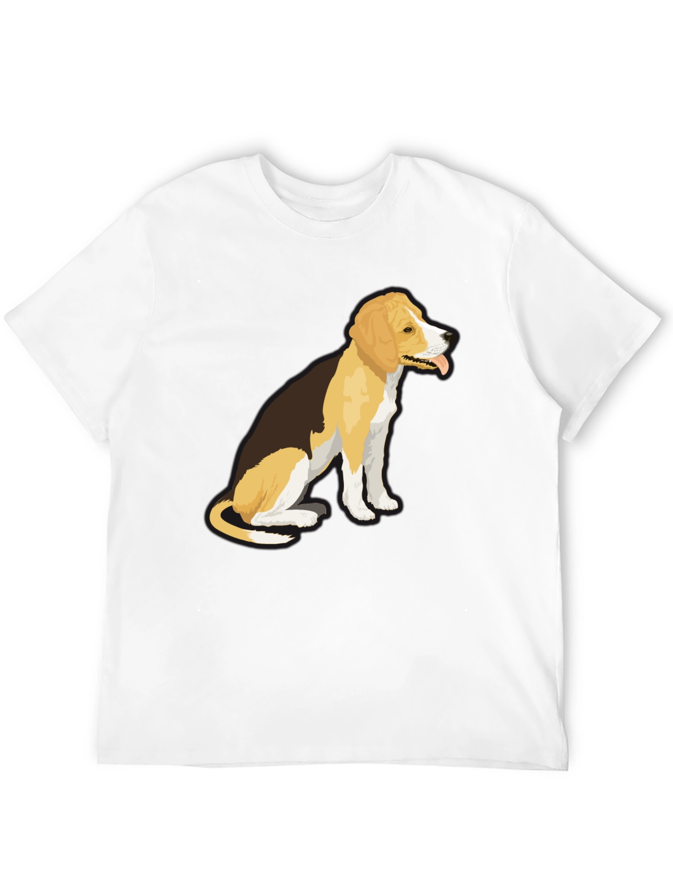 Black Dog Graphic T-Shirt - Black, Casual Wear view 12