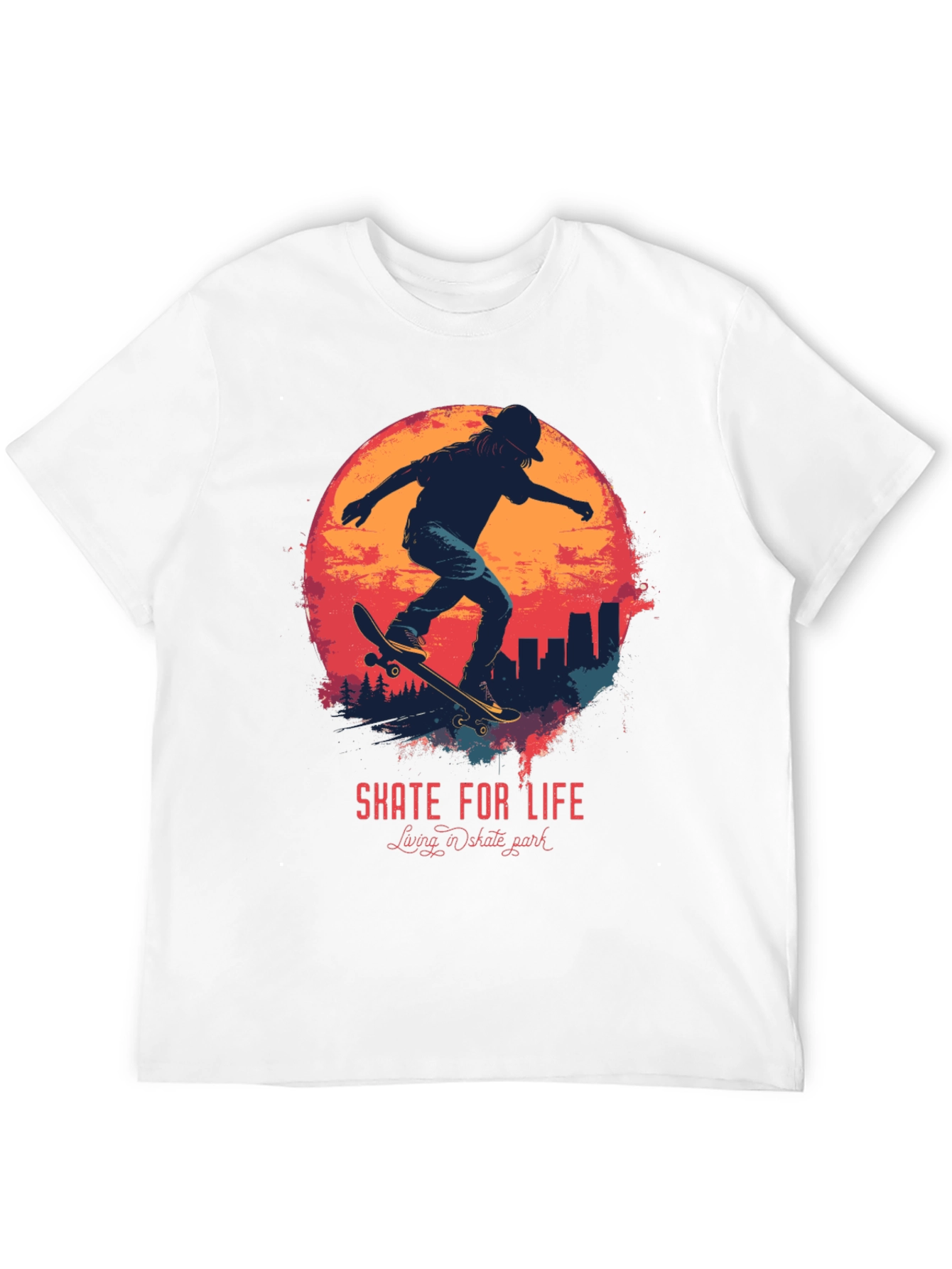 Black Skate For Life Graphic Tee view 12