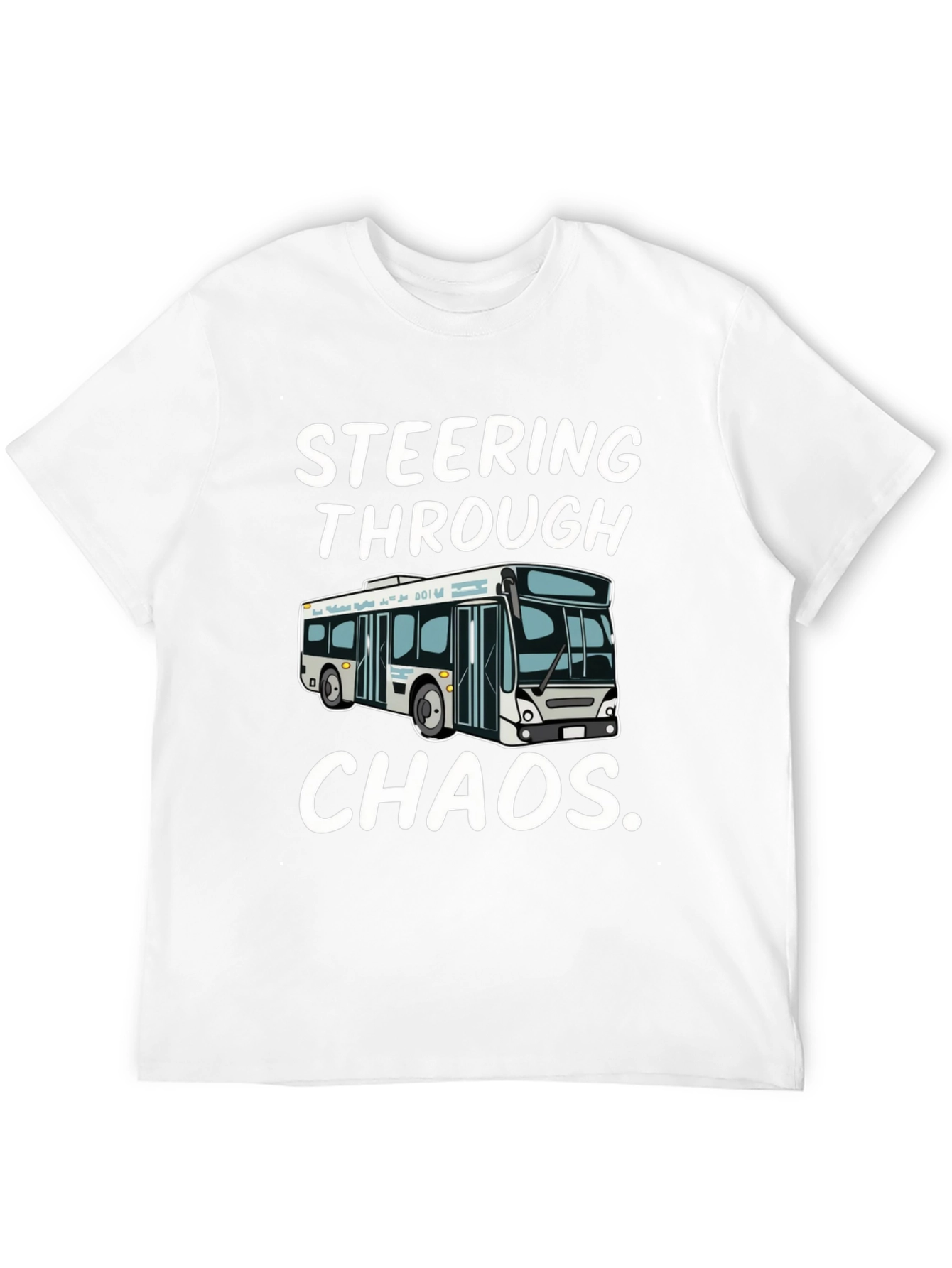 Steering Through Chaos Black Graphic T-Shirt - 12