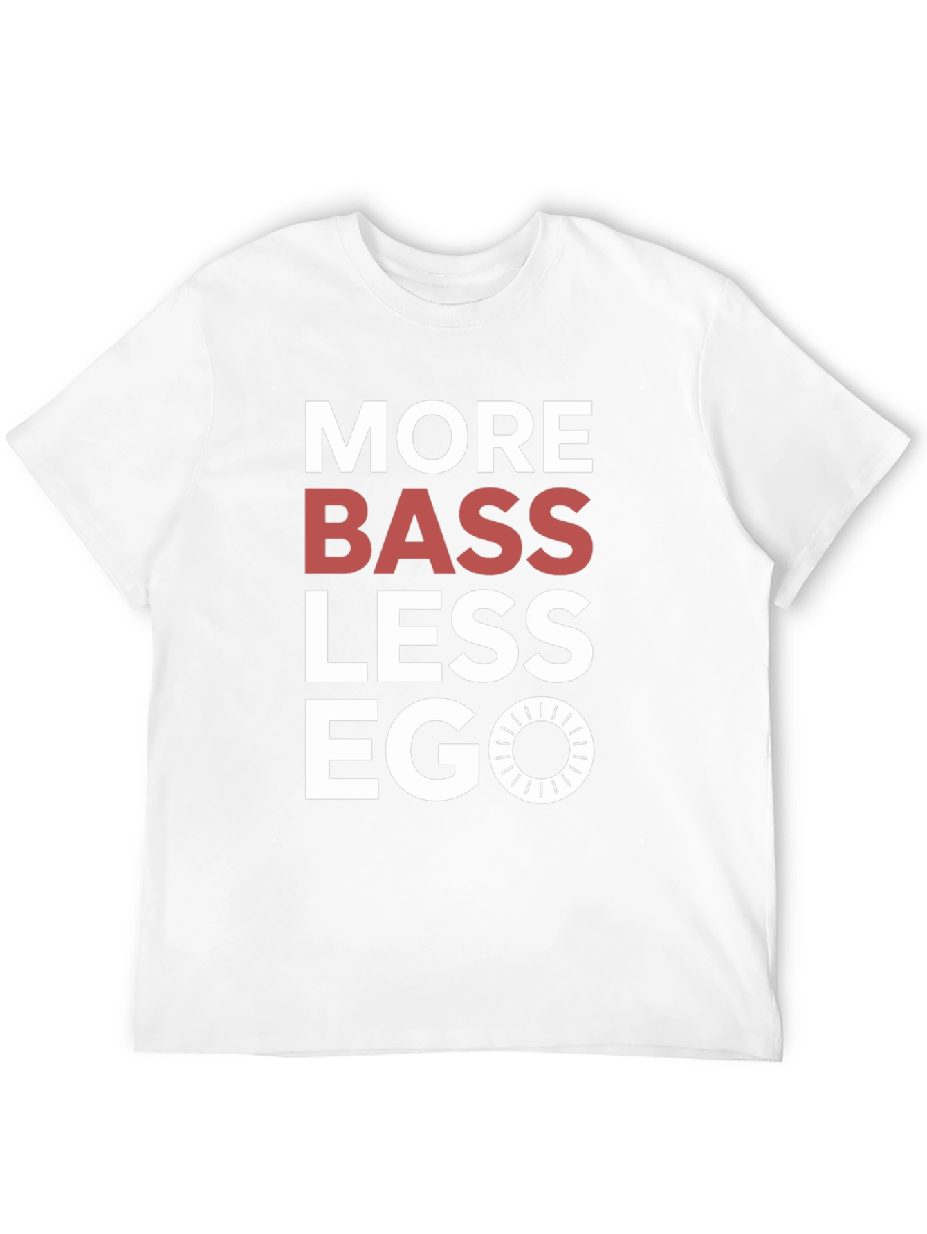 Black More Bass Less Ego Graphic T-Shirt view 12