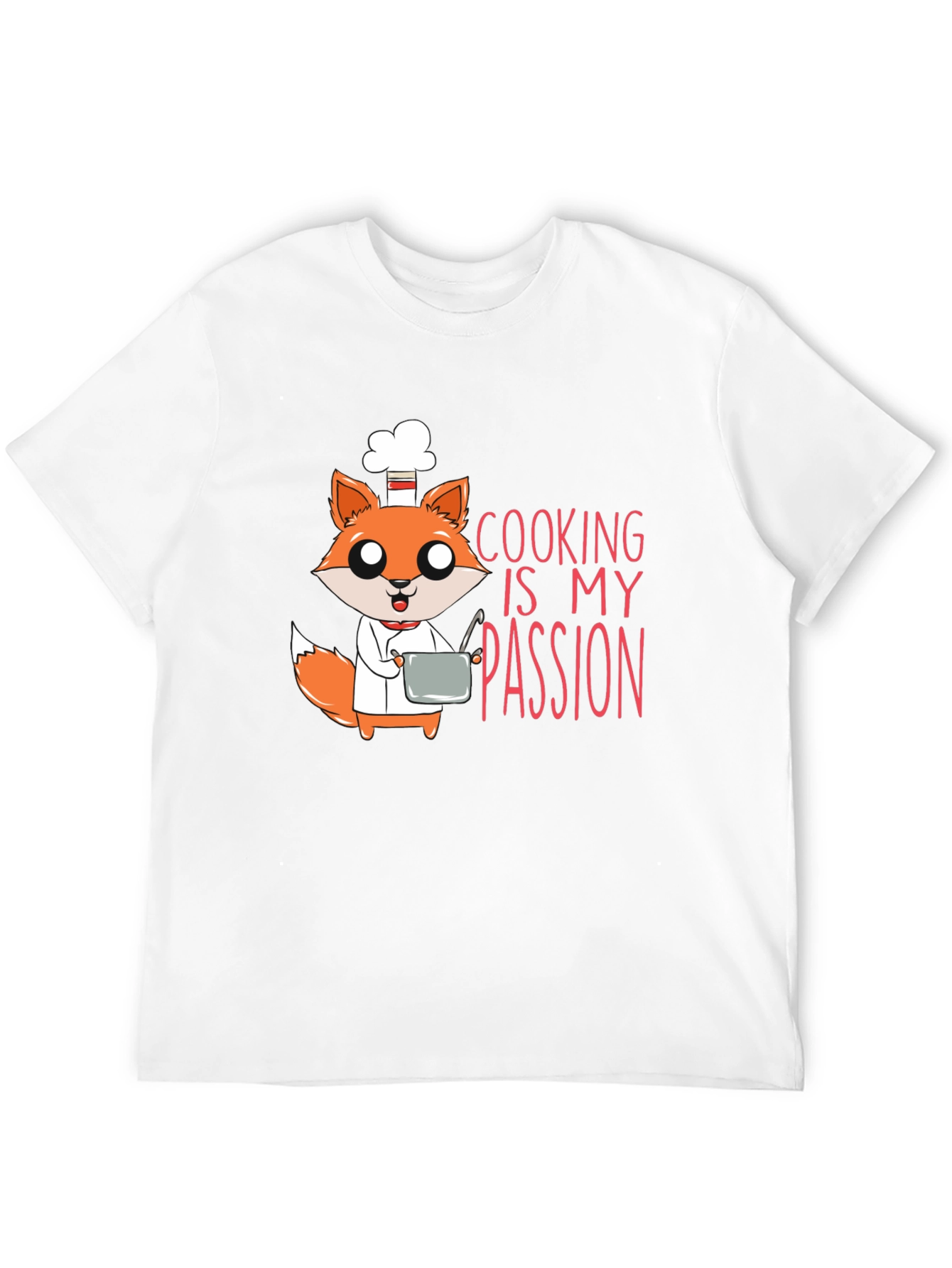 Black Chef Fox T-Shirt - Cooking Is My Passion view 12