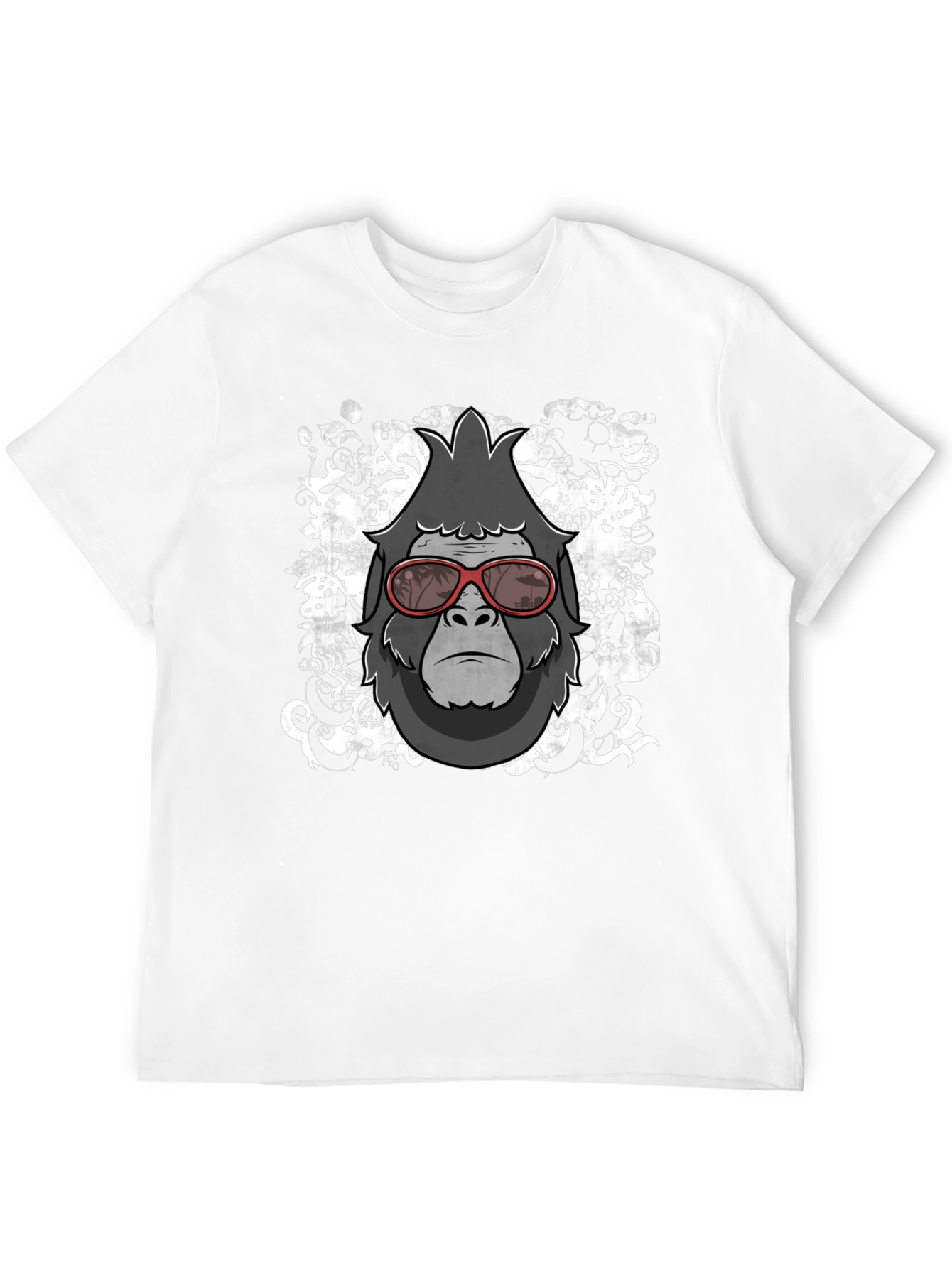 Black Cool Gorilla Graphic Tee - Stylish Men's Black T-Shirt view 12