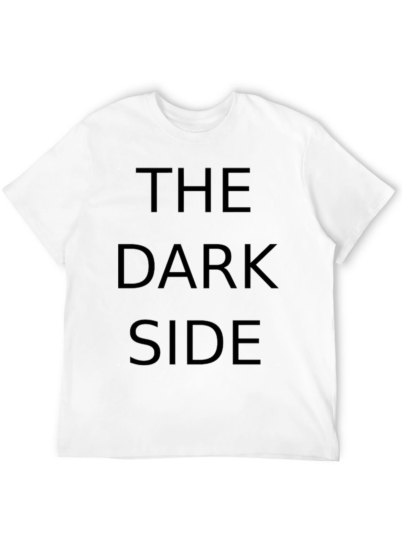Black The Dark Side Graphic Black T-Shirt view 12