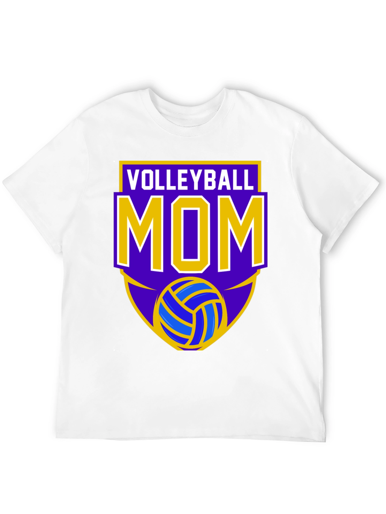 Black Volleyball Mom T-Shirt view 12