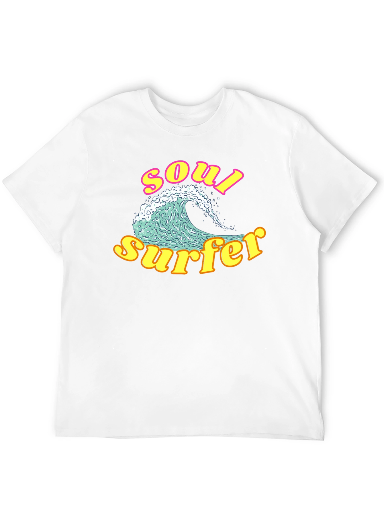 Black Soul Surfer Graphic Tee - Retro Wave Design view 12