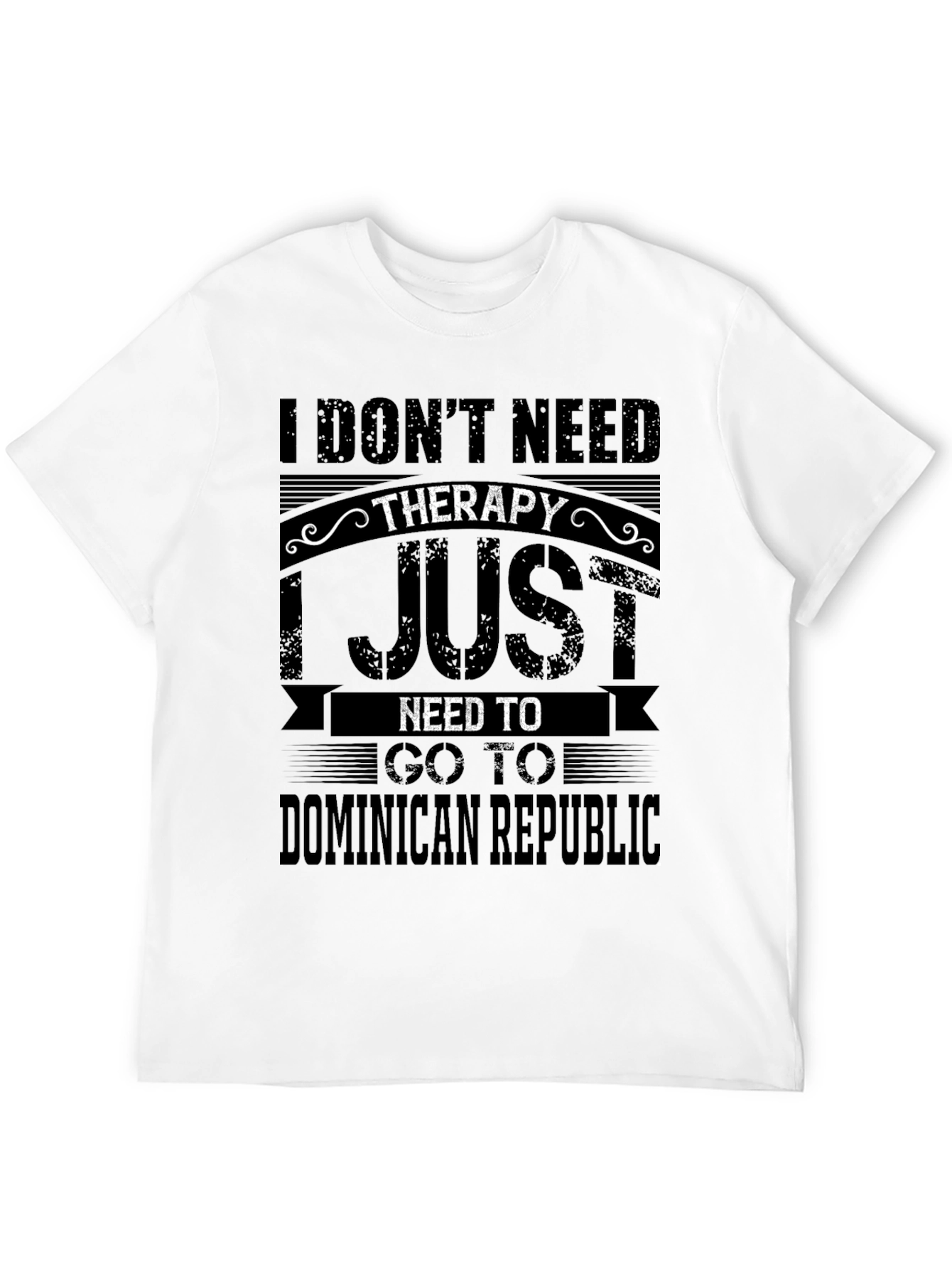 Black Dominican Republic Therapy T-Shirt view 12