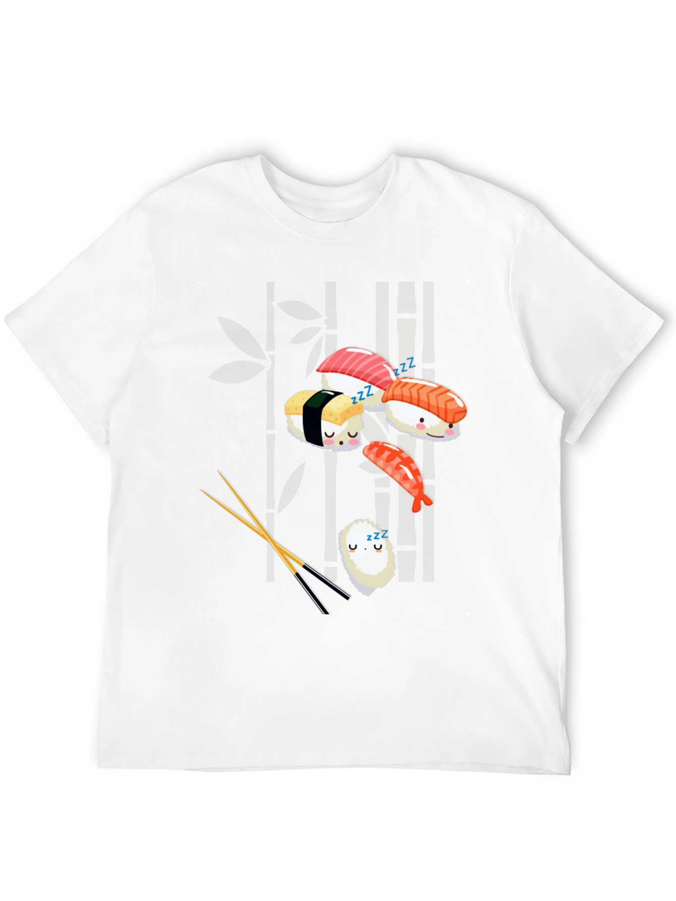 Black Sushi Nap T-Shirt: Cute & Comfy Japanese Food Tee view 12