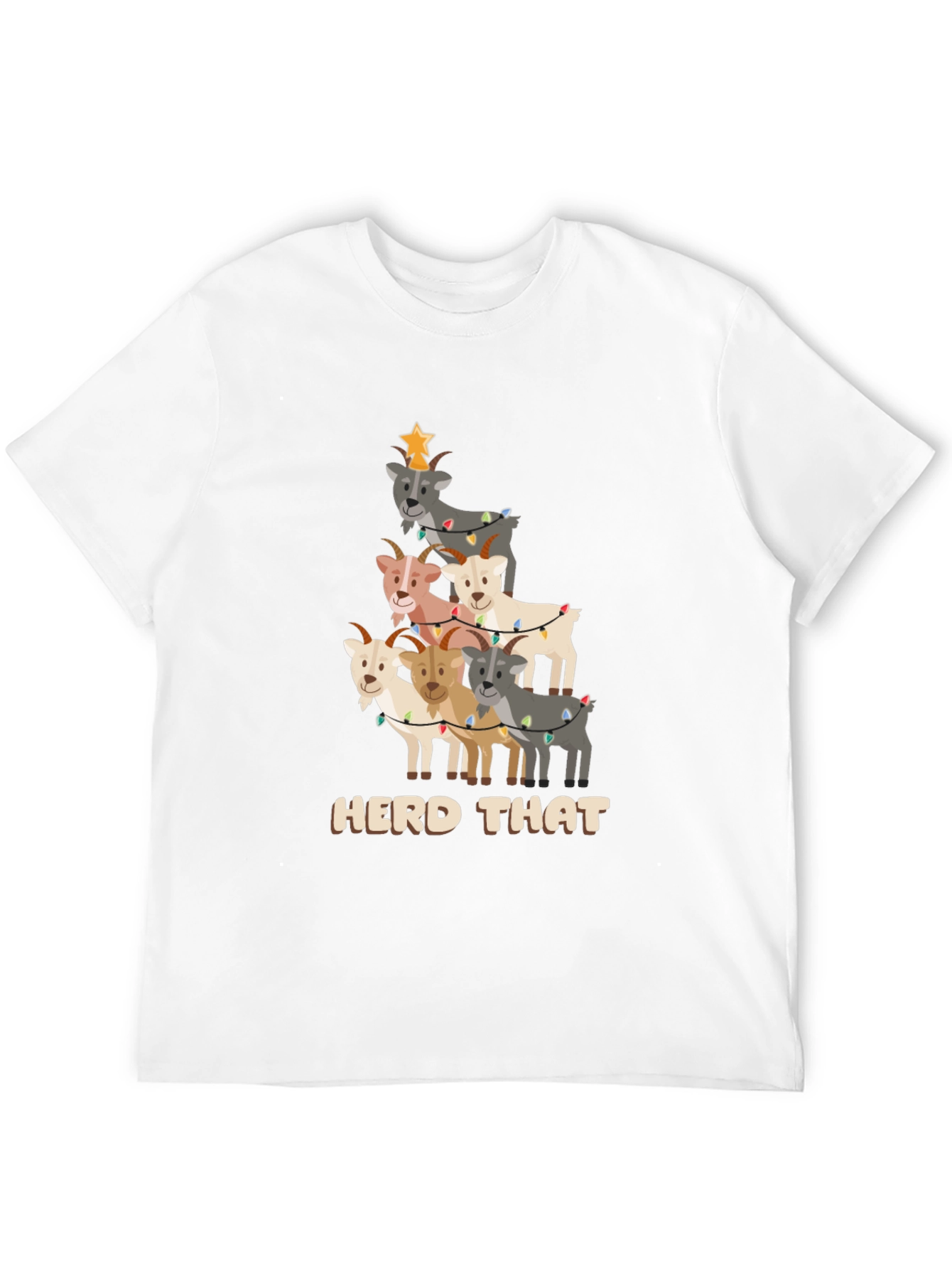 Black Herd That Christmas Goat T-Shirt view 12