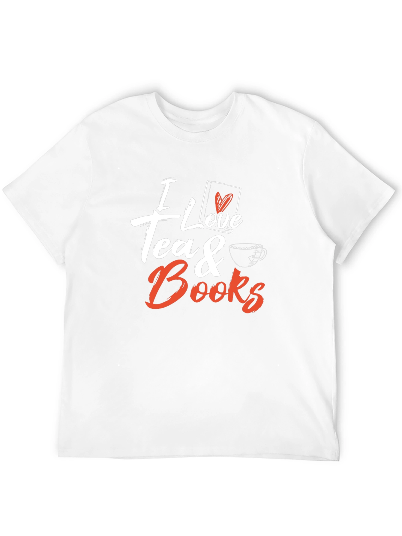 Black I Love Tea & Books Graphic T-Shirt view 12