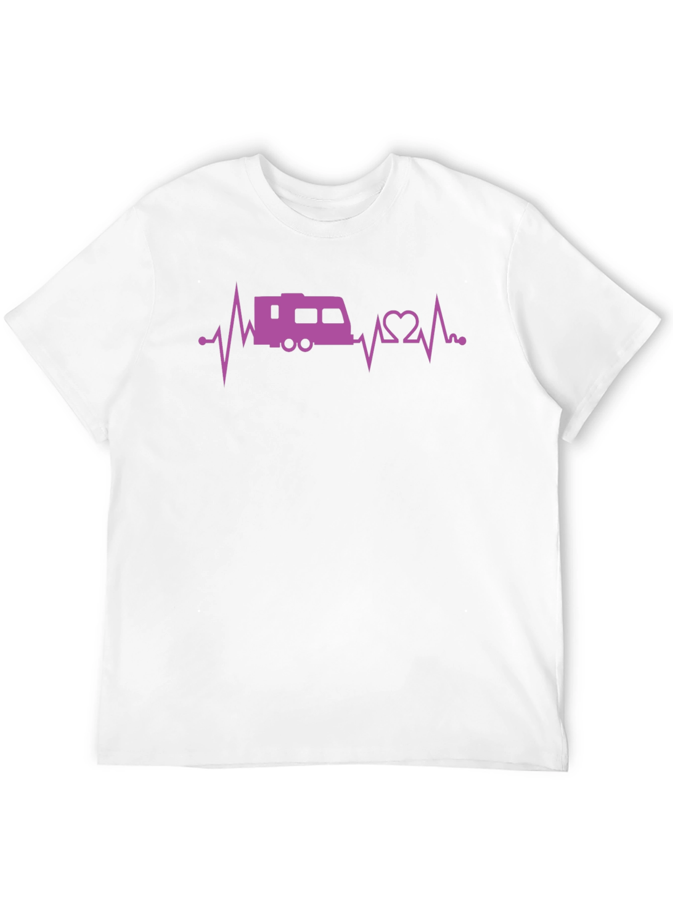 Black RV Heartbeat T-Shirt - Camping Adventure view 12