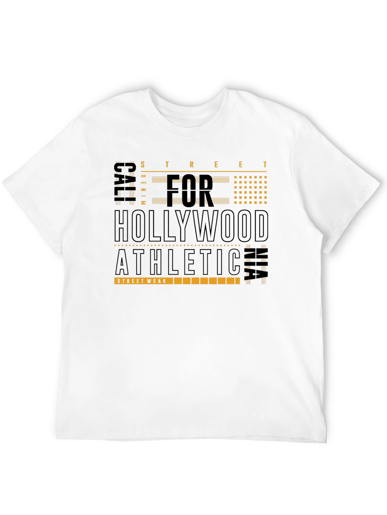 Black Hollywood Athletic Streetwear Tee - Black view 12