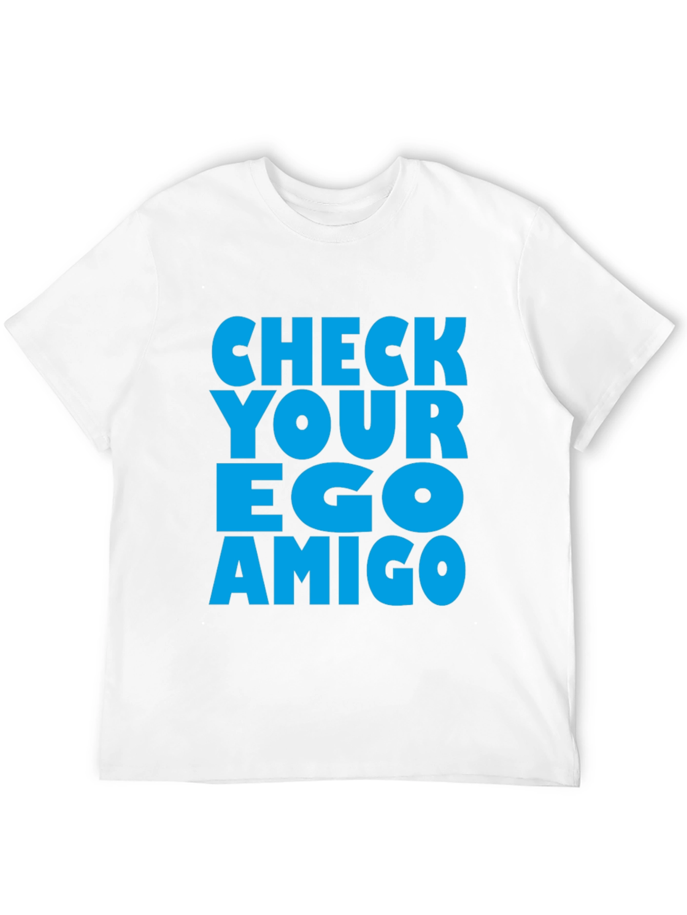 Black Check Your Ego Amigo Graphic Tee view 12