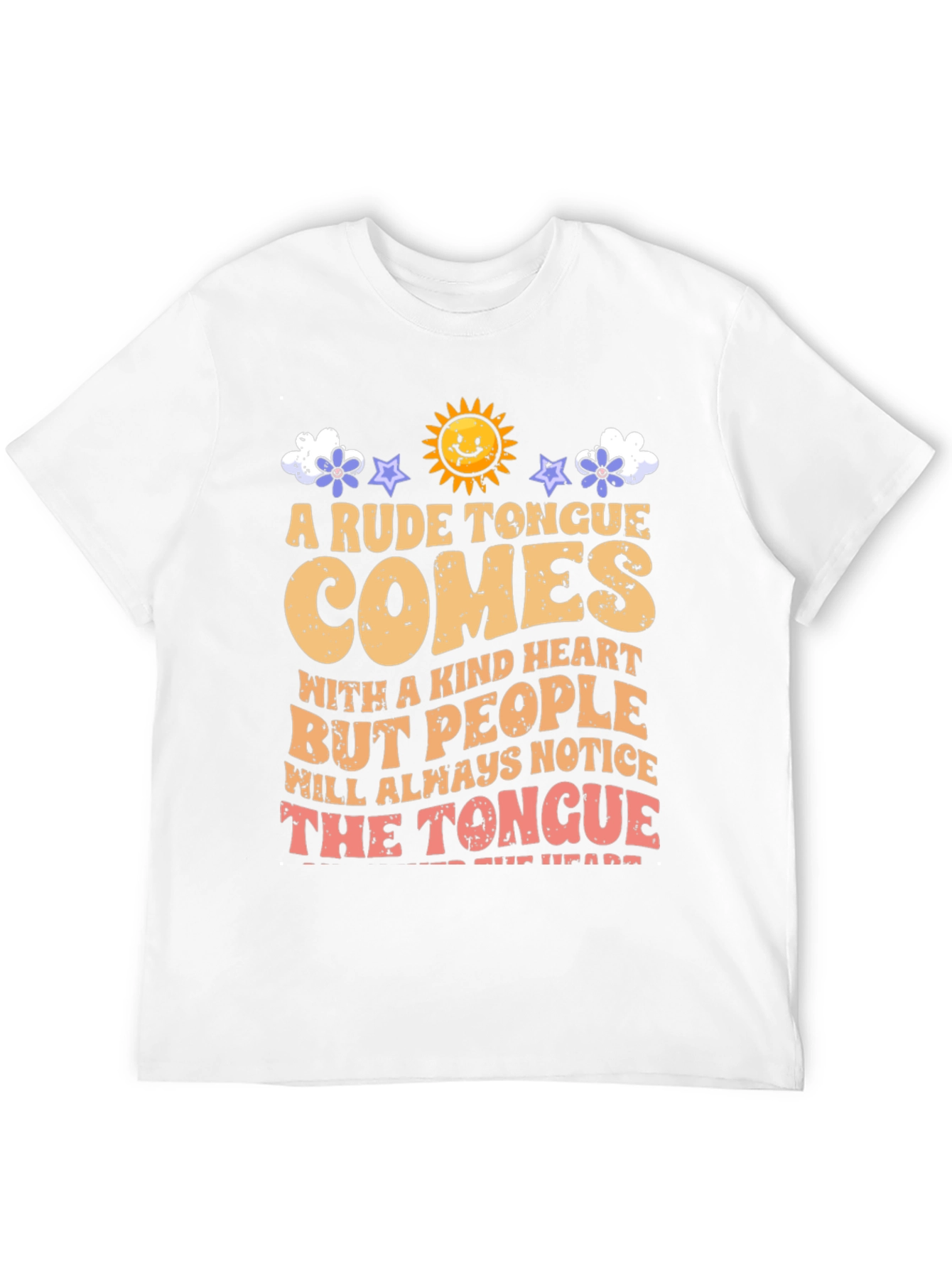 Black Rude Tongue, Kind Heart Graphic Tee view 12