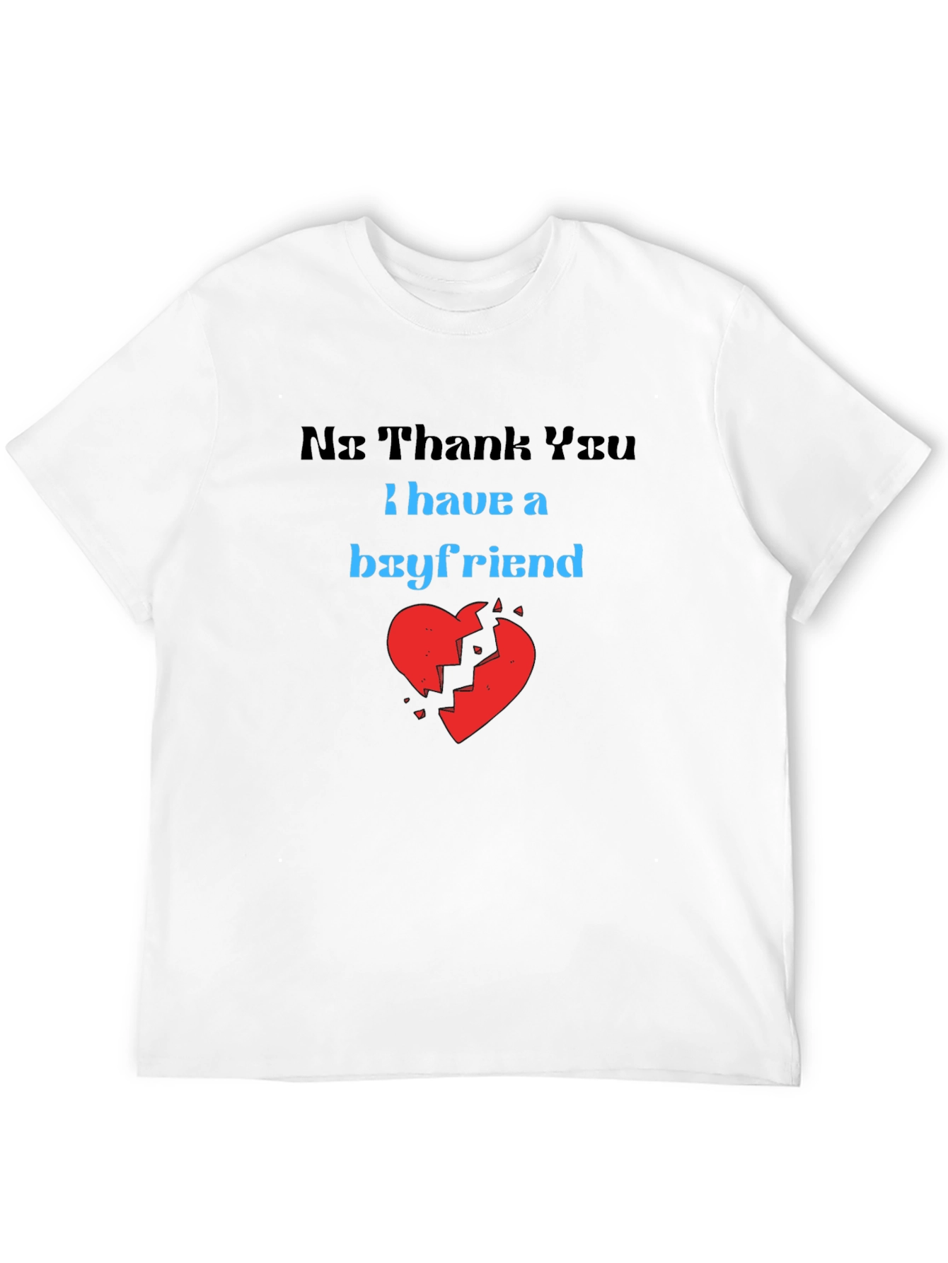 Black Boyfriend Graphic Tee - Funny Relationship Shirt view 12