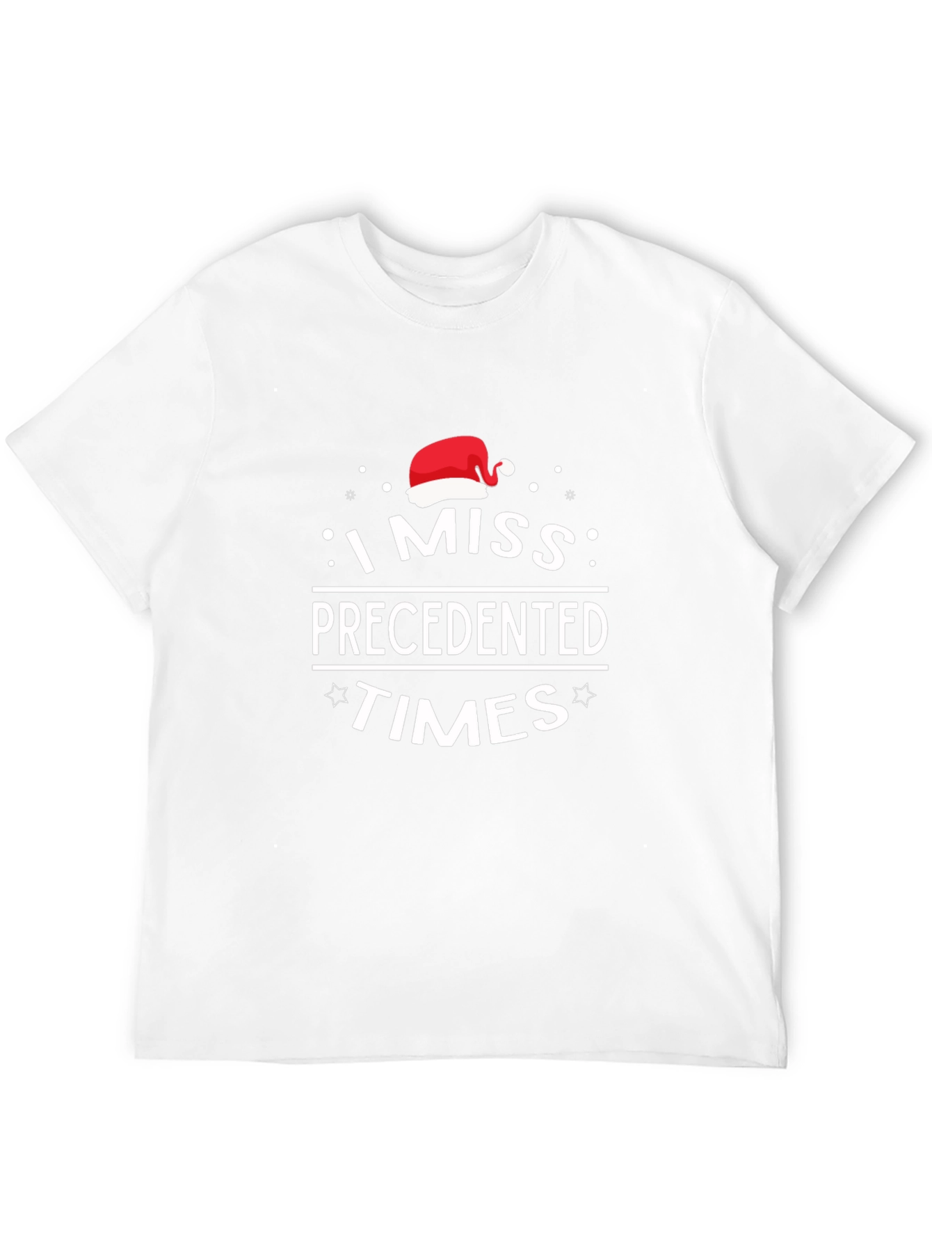 Black I Miss Precedented Times Christmas T-Shirt view 12
