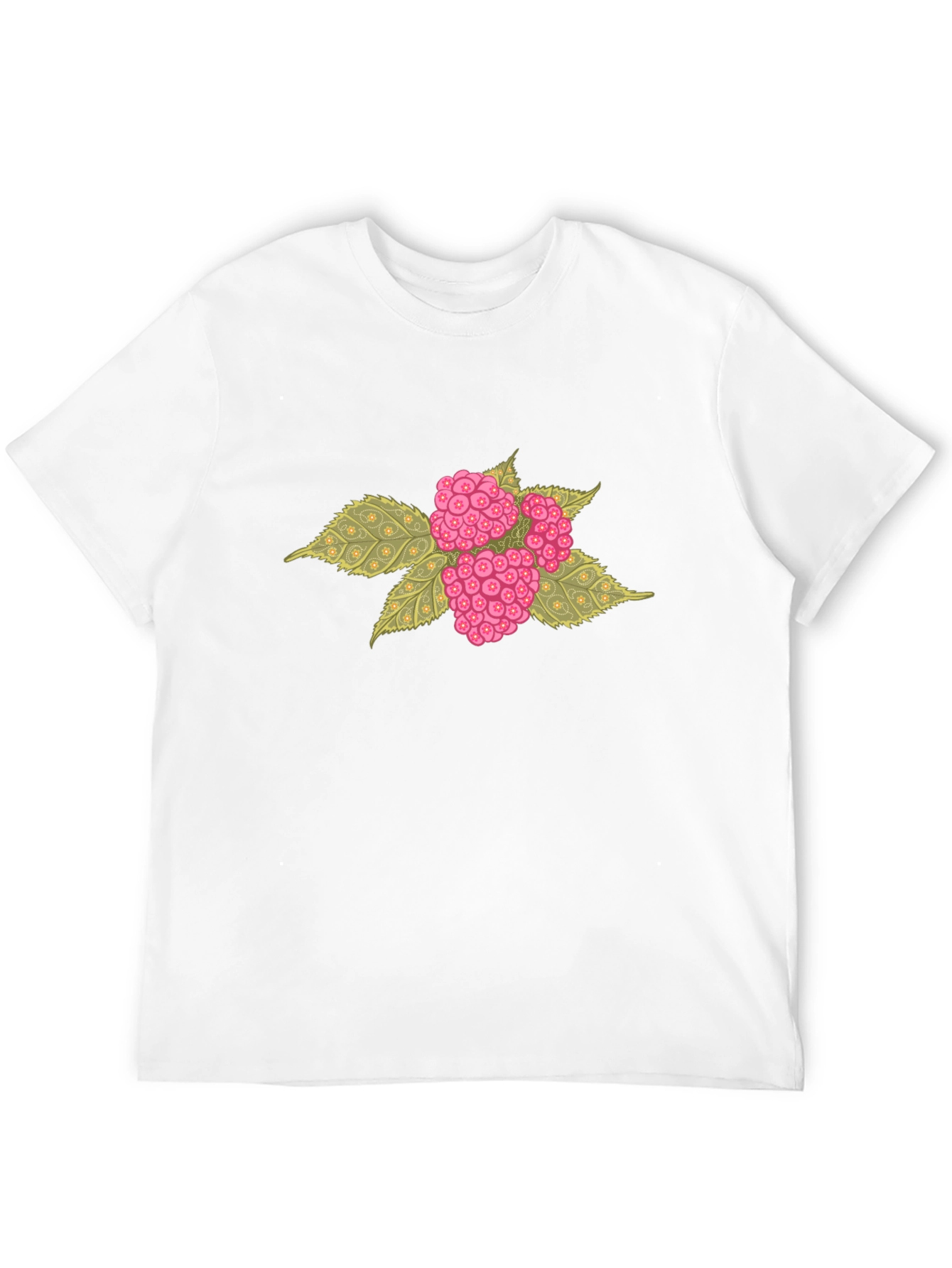 Black Raspberry Graphic Black T-Shirt view 12