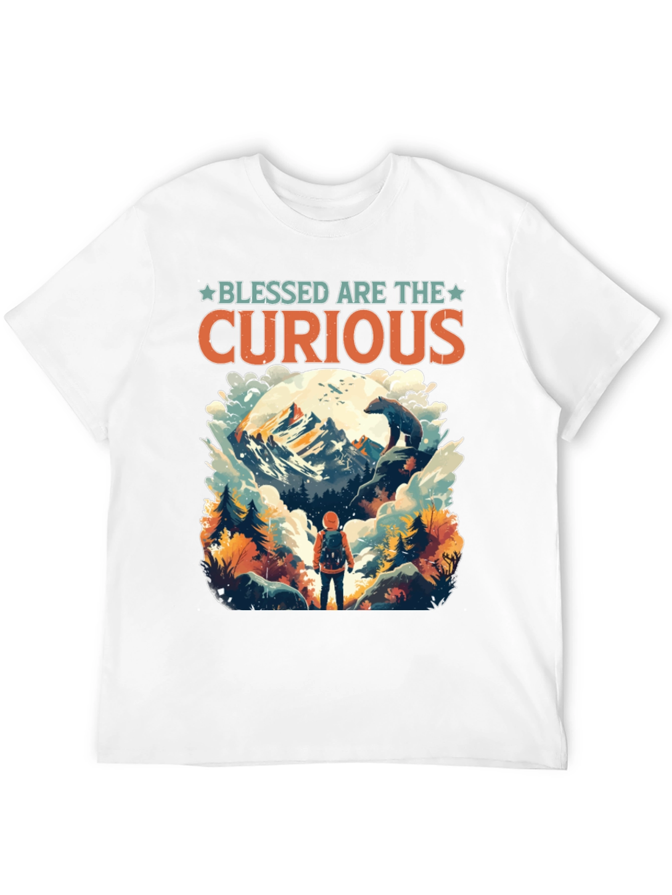 Black Blessed Are The Curious Adventure Tee view 12
